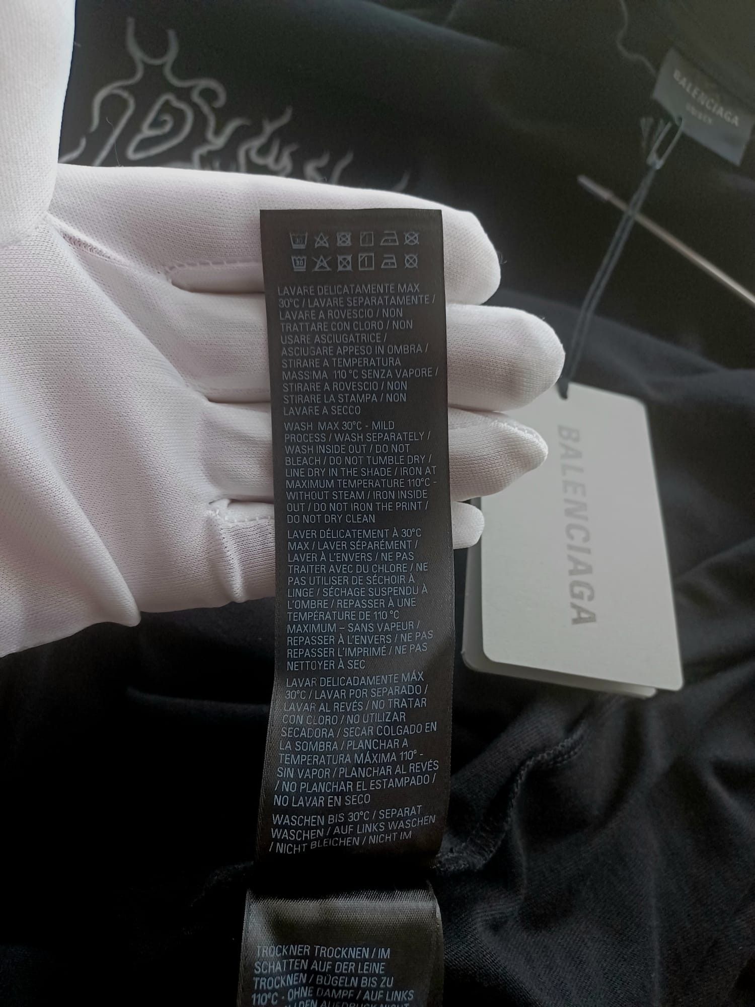Balenciaga Balenciaga Darkwave Large Fit Logo T-Shirt Size US L / EU 52-54 / 3 - 11 Thumbnail