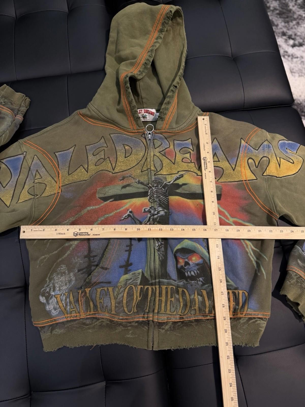 Vale Size Small - Vale Zip Up Hoodie Authentic Valley Fire Green Size US S / EU 44-46 / 1 - 8 Thumbnail