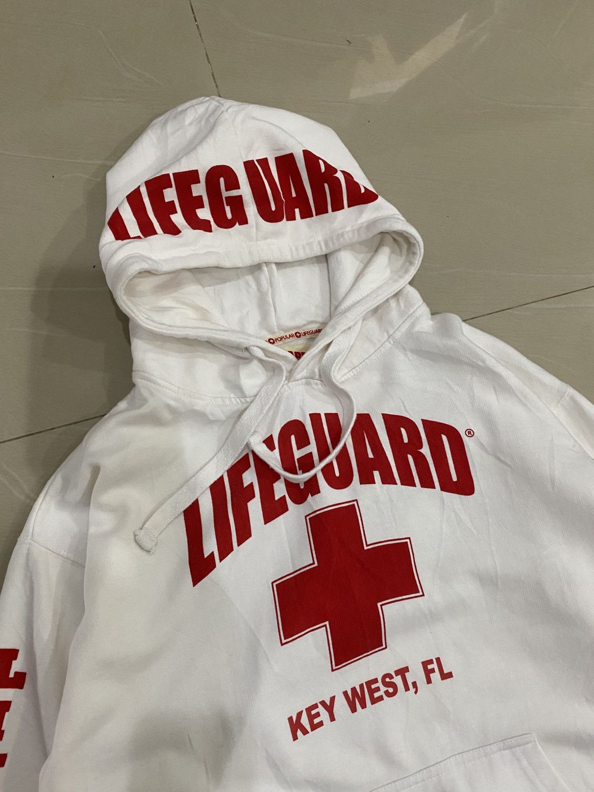 Vintage Lifeguard Key West Fl Hoodie Size US L / EU 52-54 / 3 - 2 Thumbnail