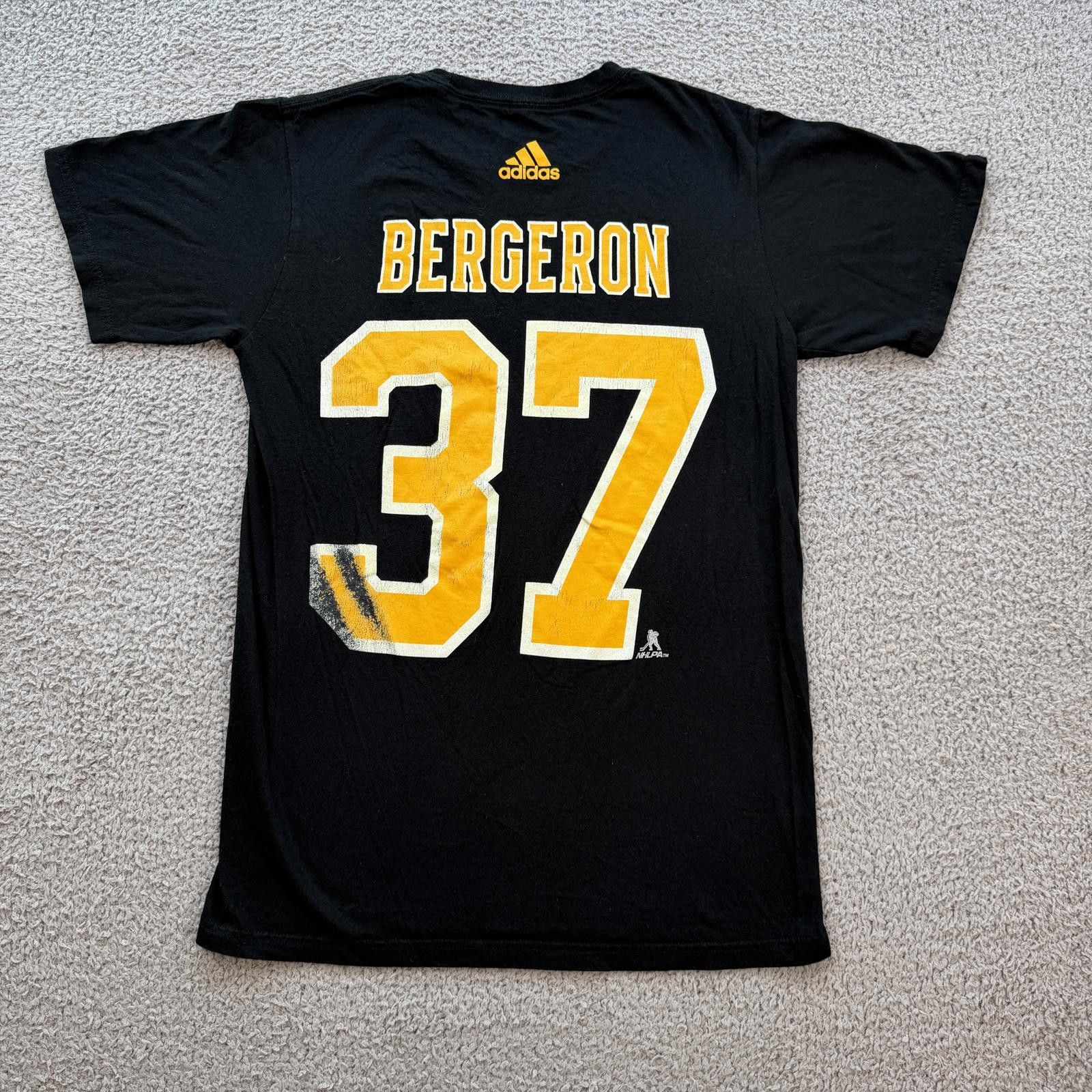 Adidas Boston Bruins Patrice Bergeron #37 Adidas NHL T Shirt Mens S Size US S / EU 44-46 / 1 - 2 Thumbnail