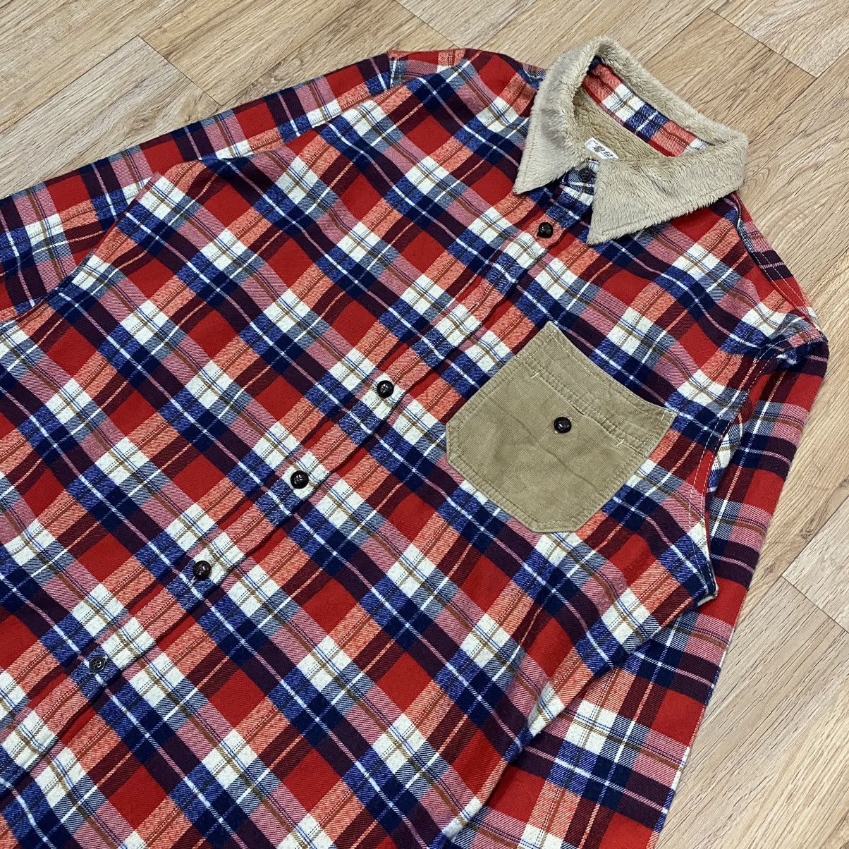 291295=Homme 291295=Homme Flannel Button Shirt Size US M / EU 48-50 / 2 - 2 Thumbnail