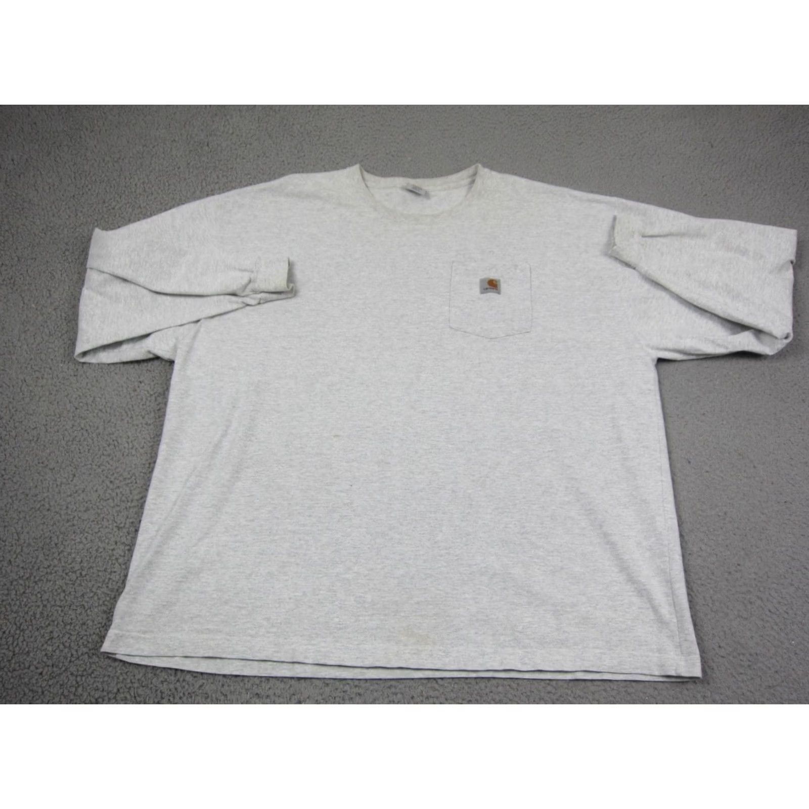 Carhartt VINTAGE Carhartt Shirt Mens XL Gray Loose Fit Heavyweight Pocket Size US XL / EU 56 / 4 - 2 Thumbnail