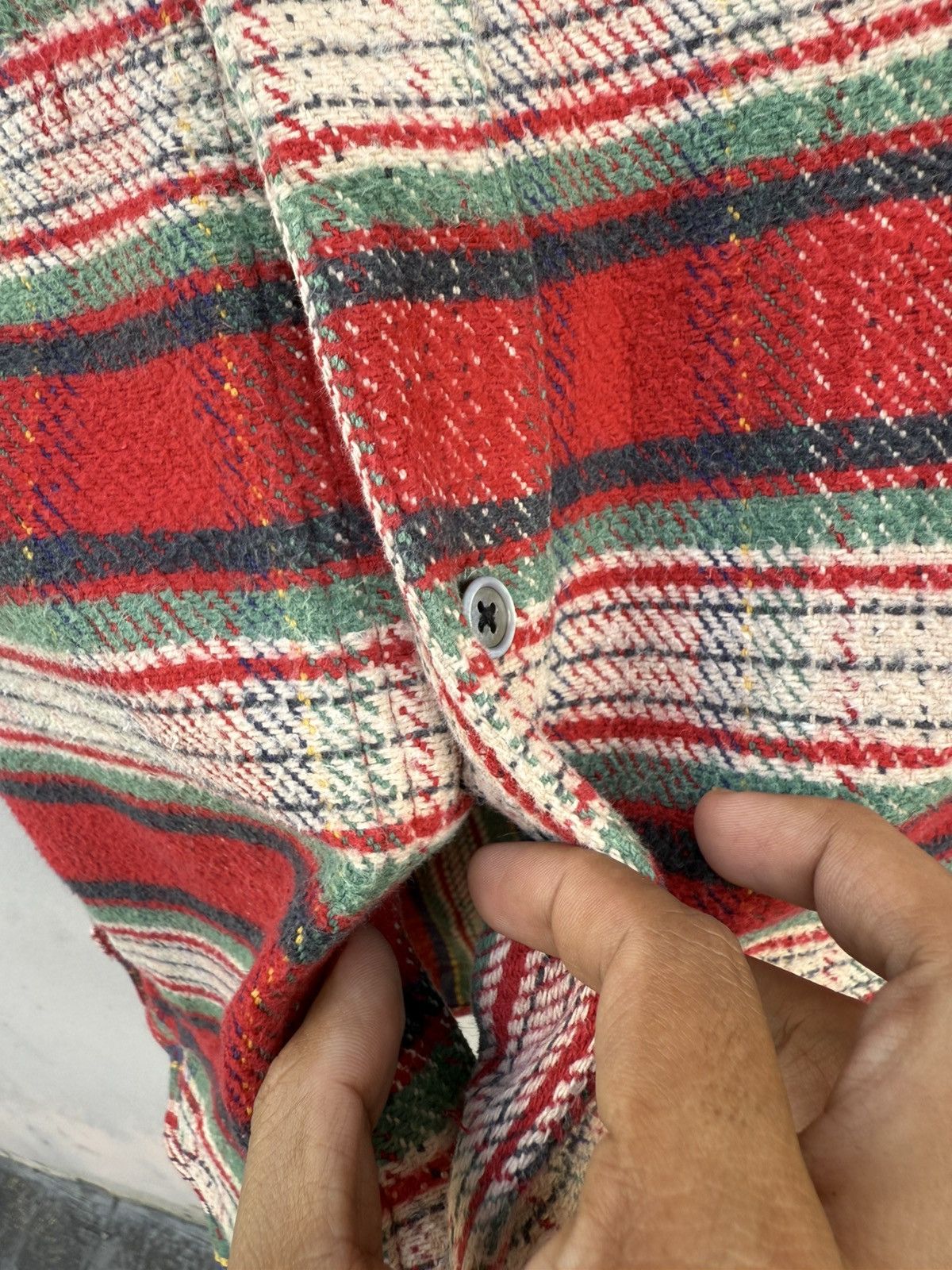 Nigel Cabourn RARE🔥Vintage Nigel Cabourn Reversible Flannel Checked Plaid Size US S / EU 44-46 / 1 - 8 Thumbnail
