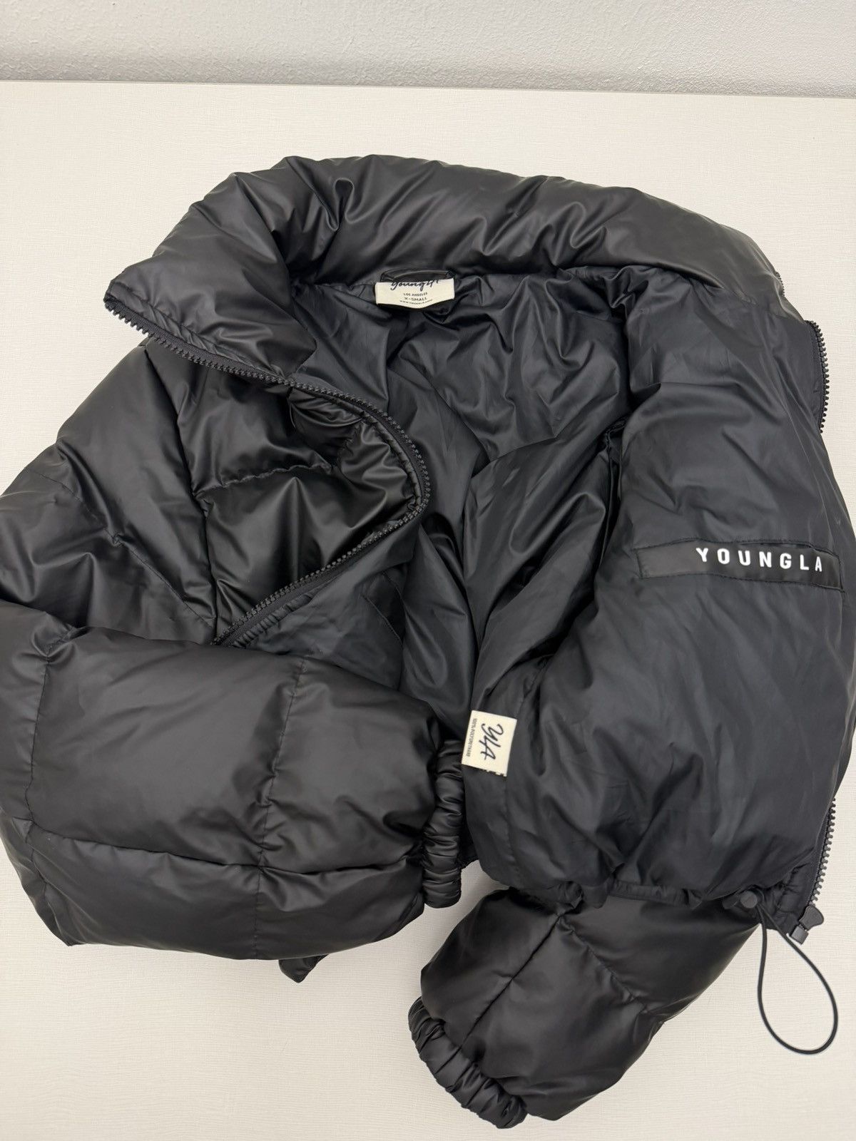 YoungLA YoungLA Black Puffer Jacket Cropped Women’s XS Rose Hype Size XS / US 0-2 / IT 36-38 - 9 Thumbnail