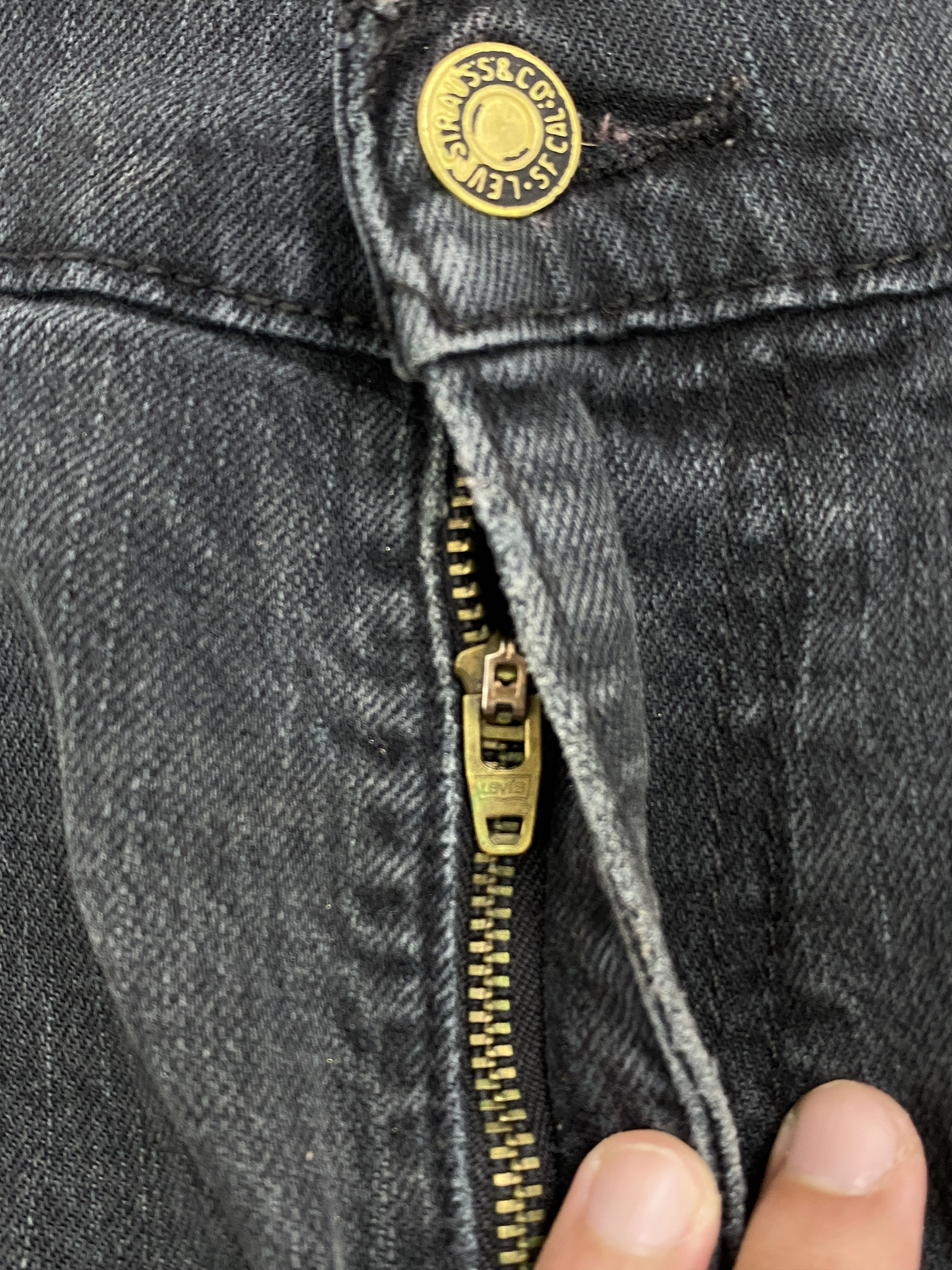 Levi's Vintage Levis 550 Faded Black Jeans 32x32 S0043 Size US 32 / EU 48 - 12 Thumbnail