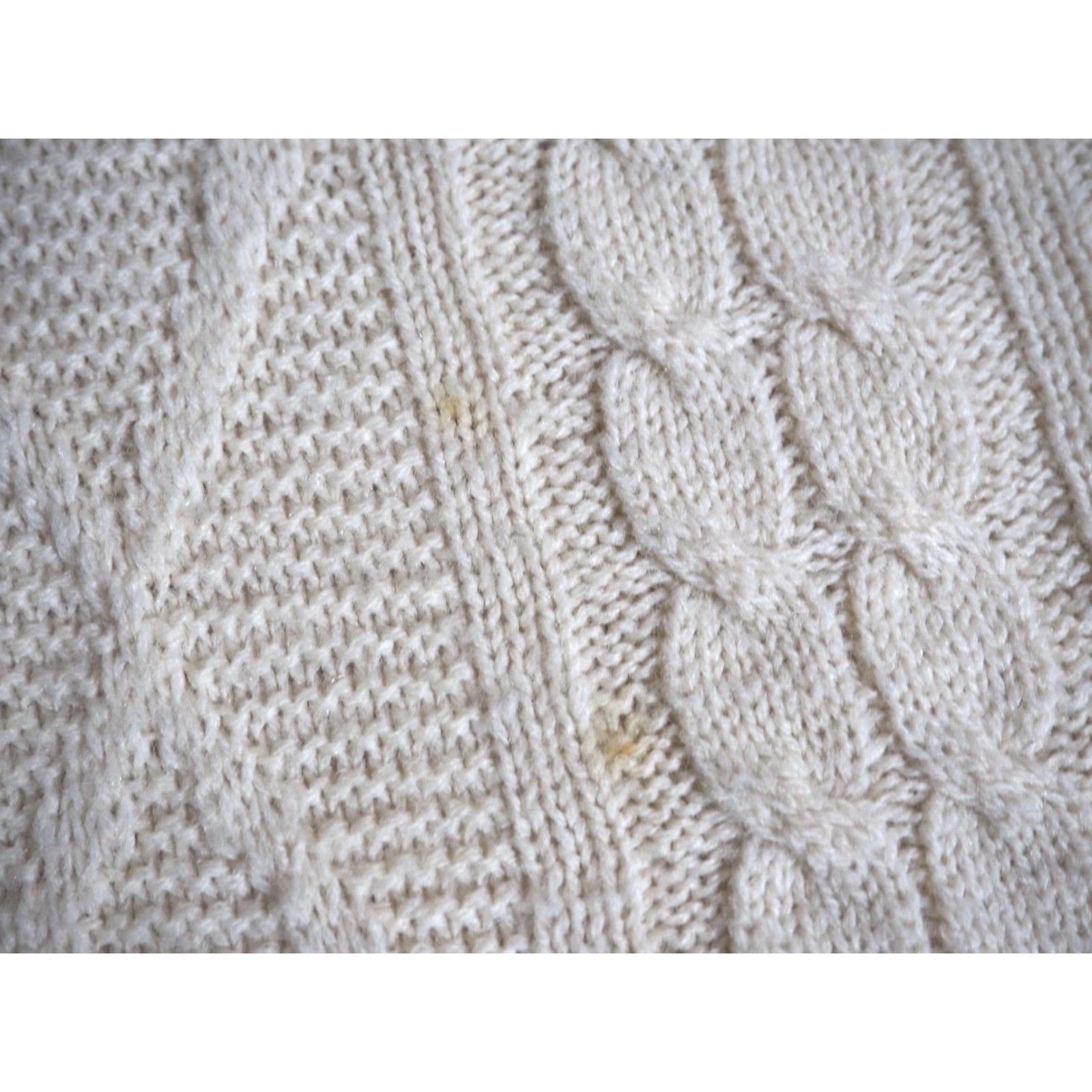 Jantzen VTG 70s 80s Jantzen Ivory Cream Cable Knit Acrylic Fisherman Pullover Sweater XL Men's Wool? Size US XL / EU 56 / 4 - 6 Thumbnail