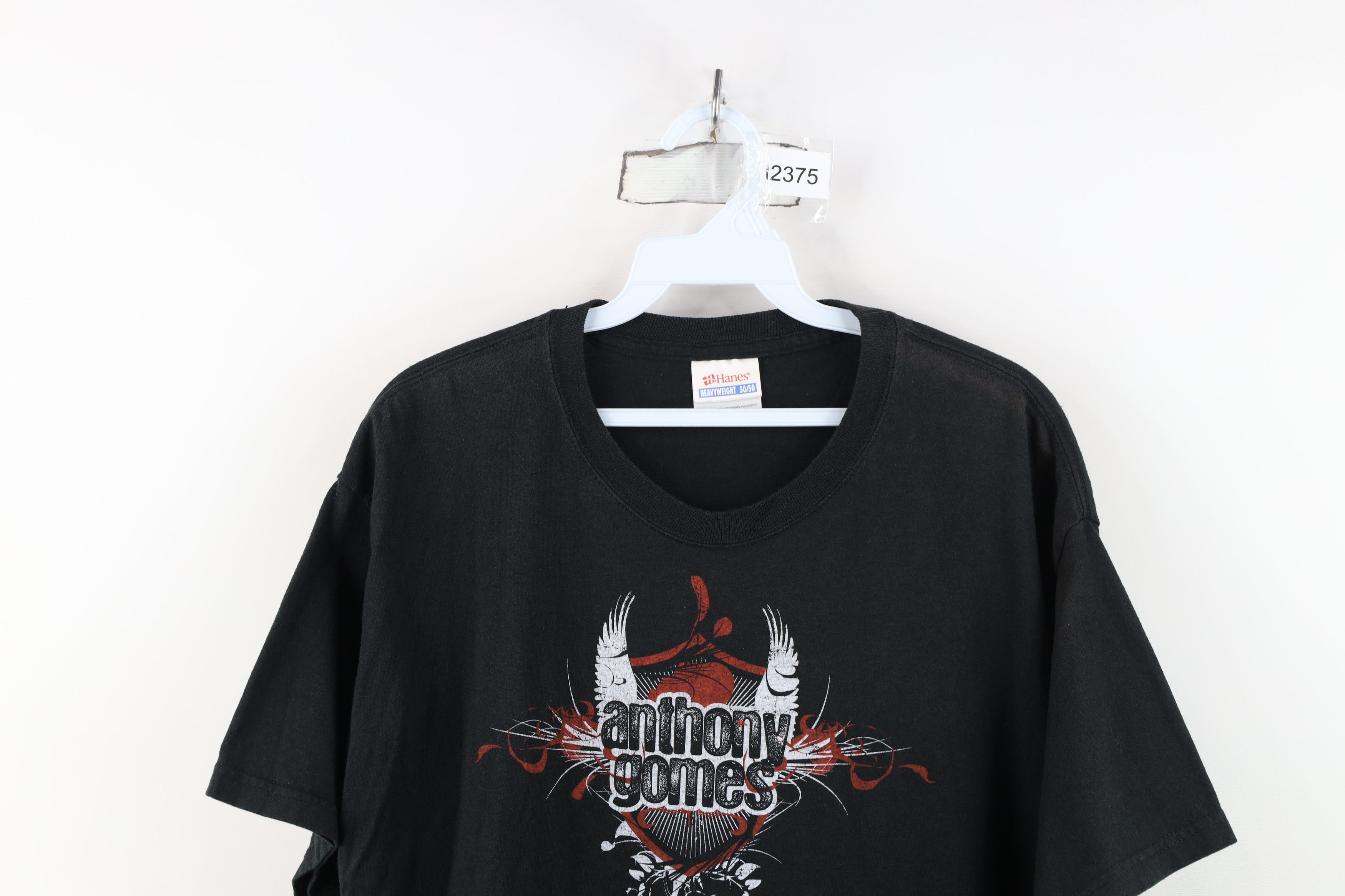 Vintage Vintage Y2K Rock Music Band Anthony Gomes T-Shirt Black Size US L / EU 52-54 / 3 - 2 Thumbnail