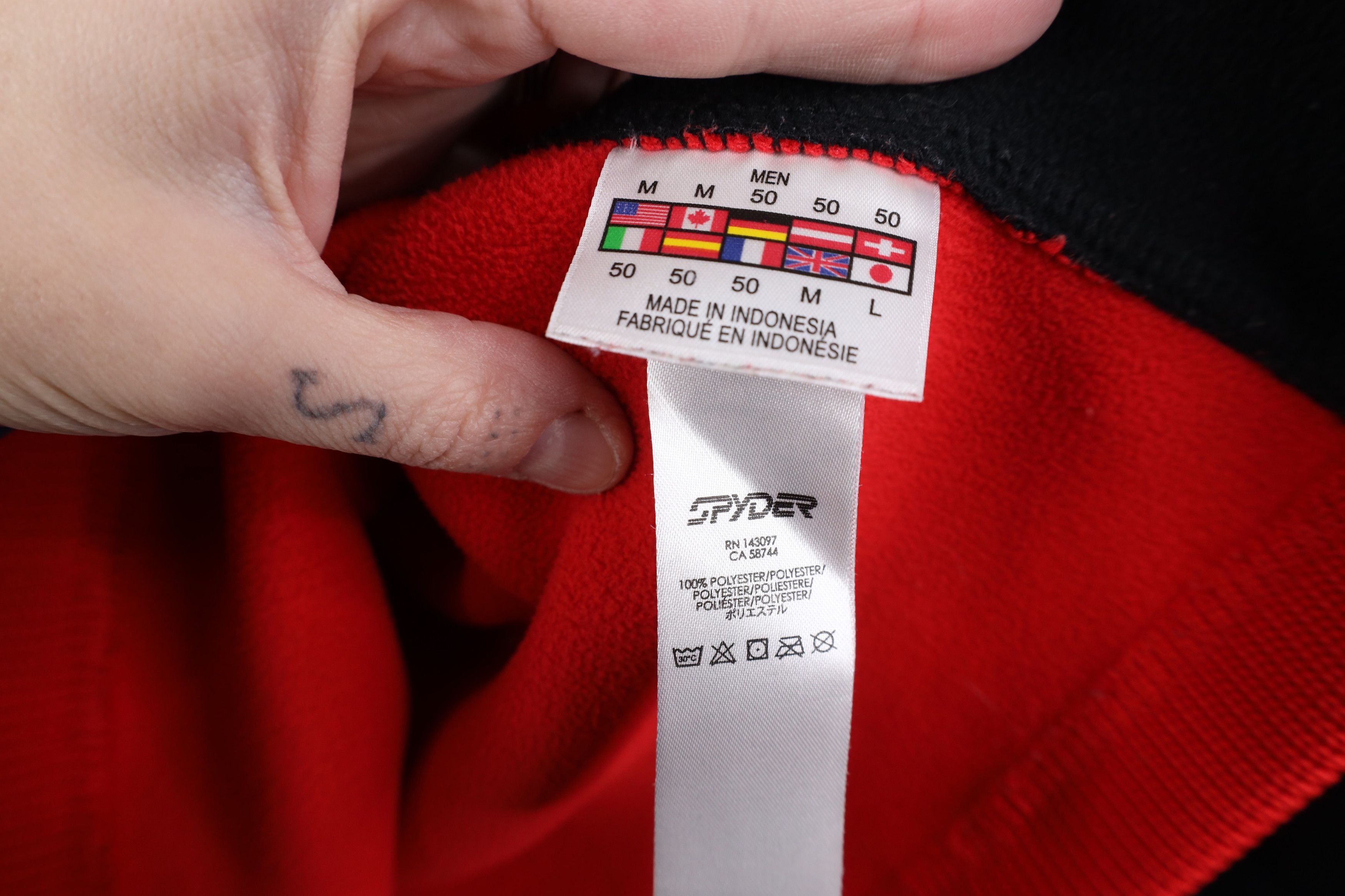 Spyder Spyder Core Ribbed Knit Half Zip Pullover Sweater Red Size US M / EU 48-50 / 2 - 10 Thumbnail