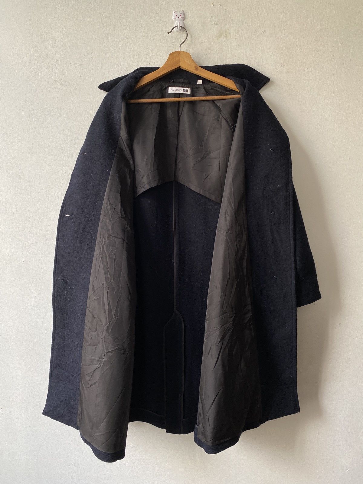 JW Anderson × Japanese Brand × Uniqlo 2000s - J.W.Anderson x Uniqlo Long Trench Wool Jacket Size US L / EU 52-54 / 3 - 9 Thumbnail