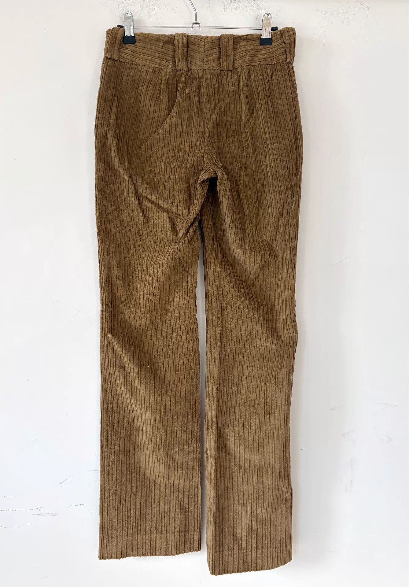 Dolce & Gabbana DG Women's Camel Corduroy Straight Trousers 38 Size 26" / US 2 / IT 38 - 2 Thumbnail