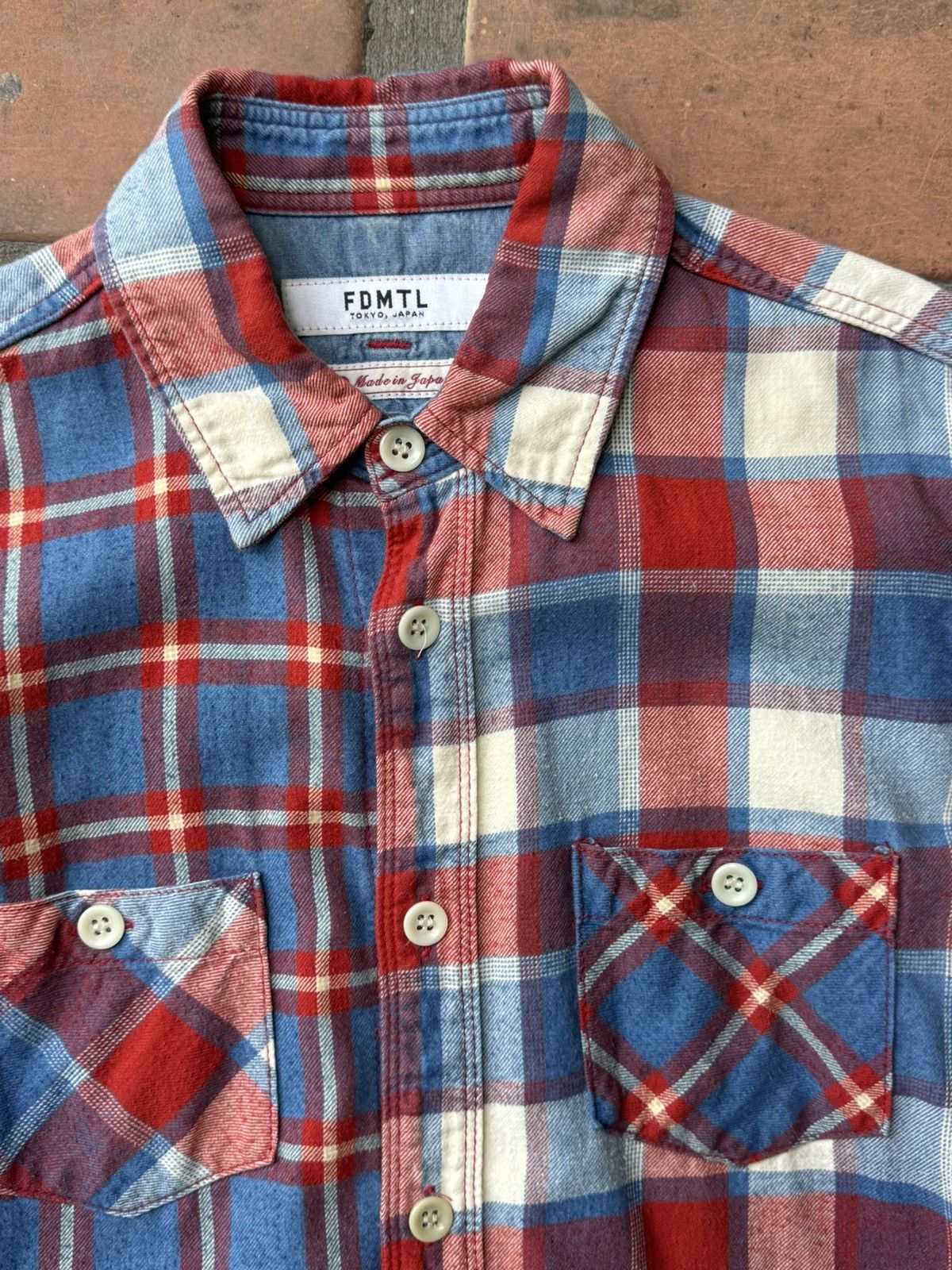FDMTL FDMTL Flannel Button Up - Japanese Streetwear Size US M / EU 48-50 / 2 - 2 Thumbnail