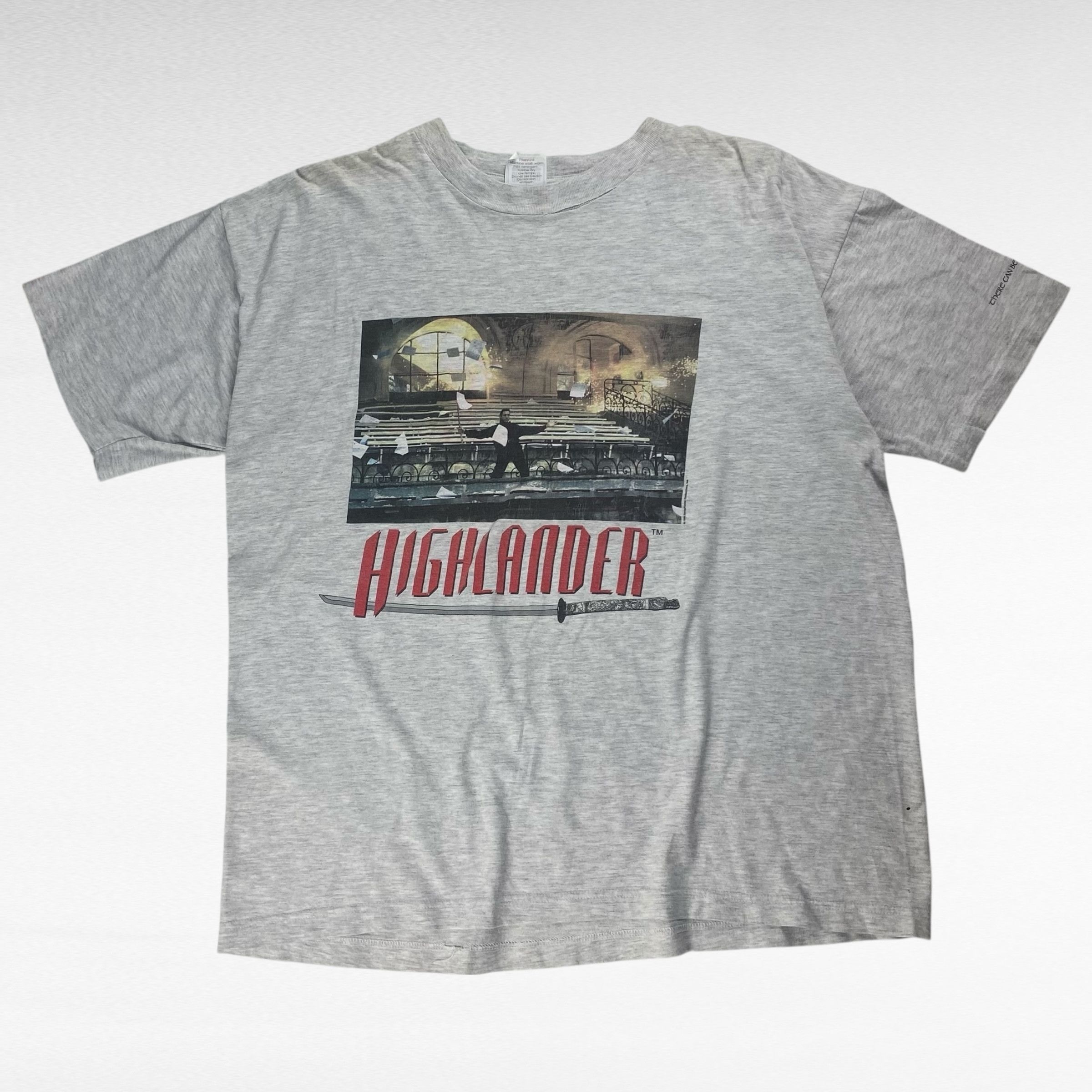 Vintage creditee 90s T-Shirt Gray Size XL Size US XL / EU 56 / 4 - 1 Thumbnail