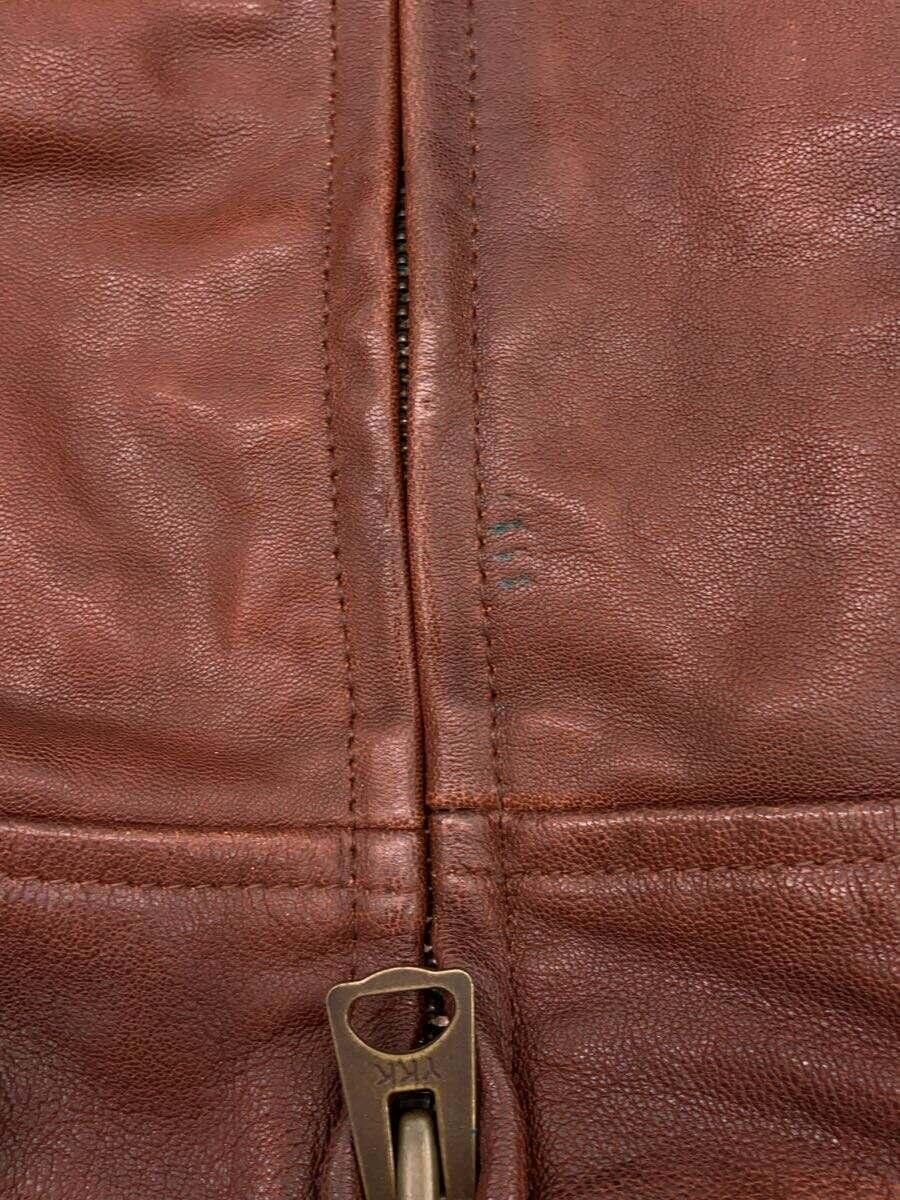 Avirex Avirex Sheep Leather Single Rider Jacket Brown Size US M / EU 48-50 / 2 - 6 Thumbnail