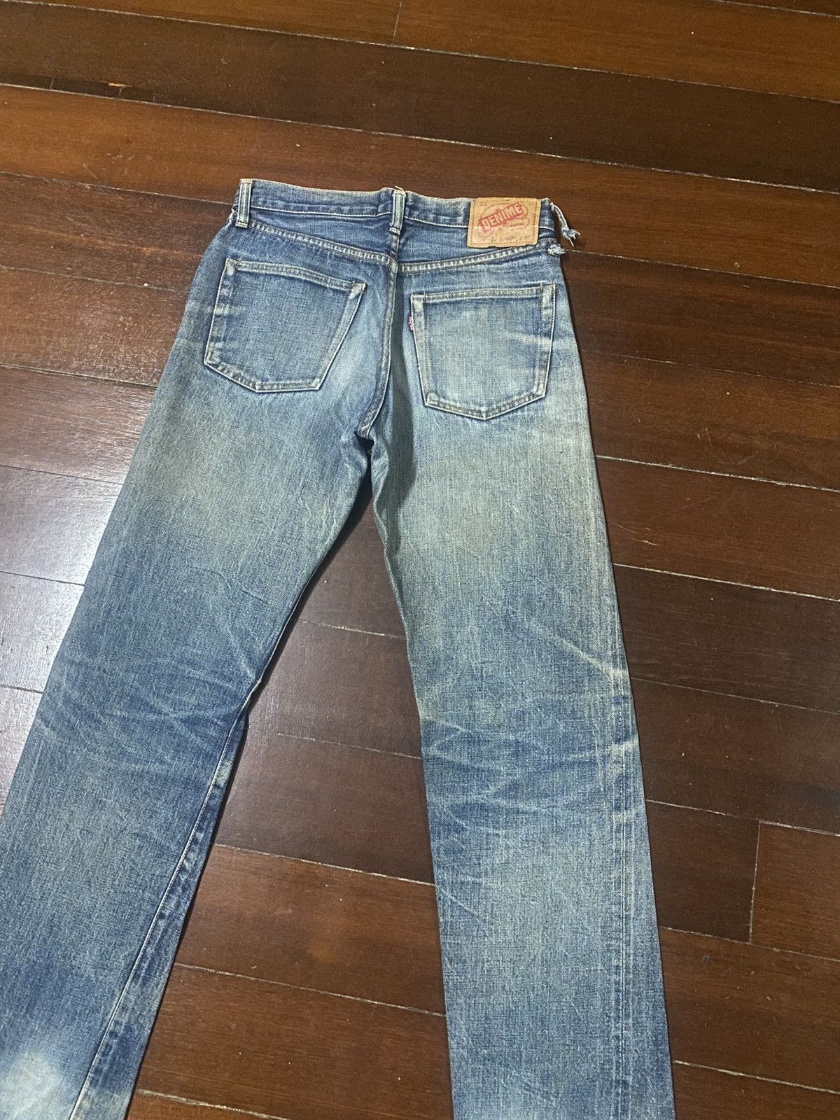 Denime Rare vintage 90s Denime Japan Distressed mud wash Selvedge Size US 30 / EU 46 - 17 Thumbnail