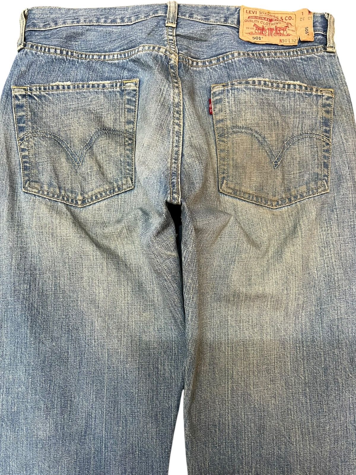Levi's Vintage Clothing Vintage Levi’s 501 Mudwash Grunge Distressed Denim Size US 30 / EU 46 - 7 Thumbnail