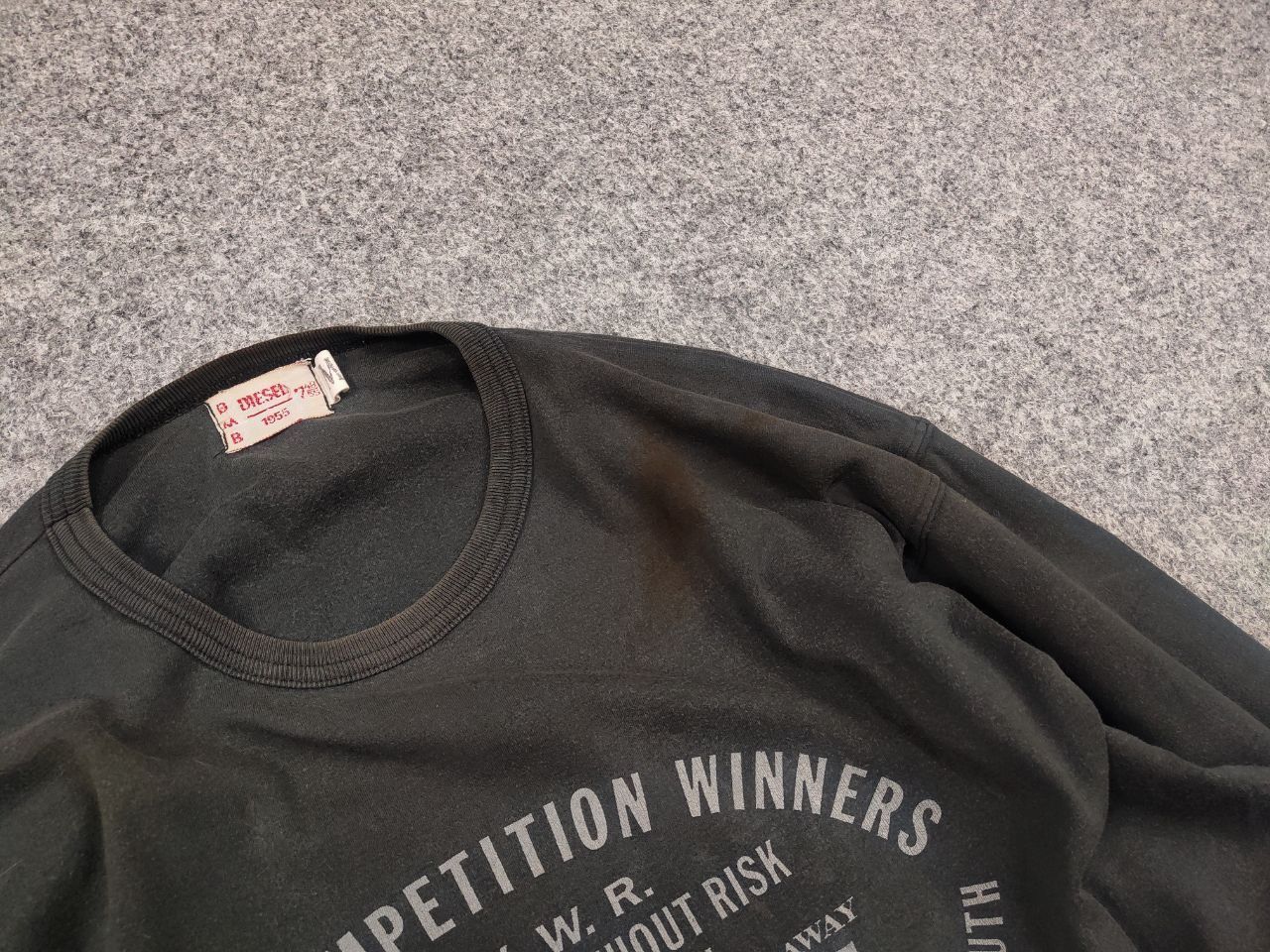 Diesel Vintage Diesel 1955 Logo Faded Distressed Black long sleeve Size US M / EU 48-50 / 2 - 8 Thumbnail