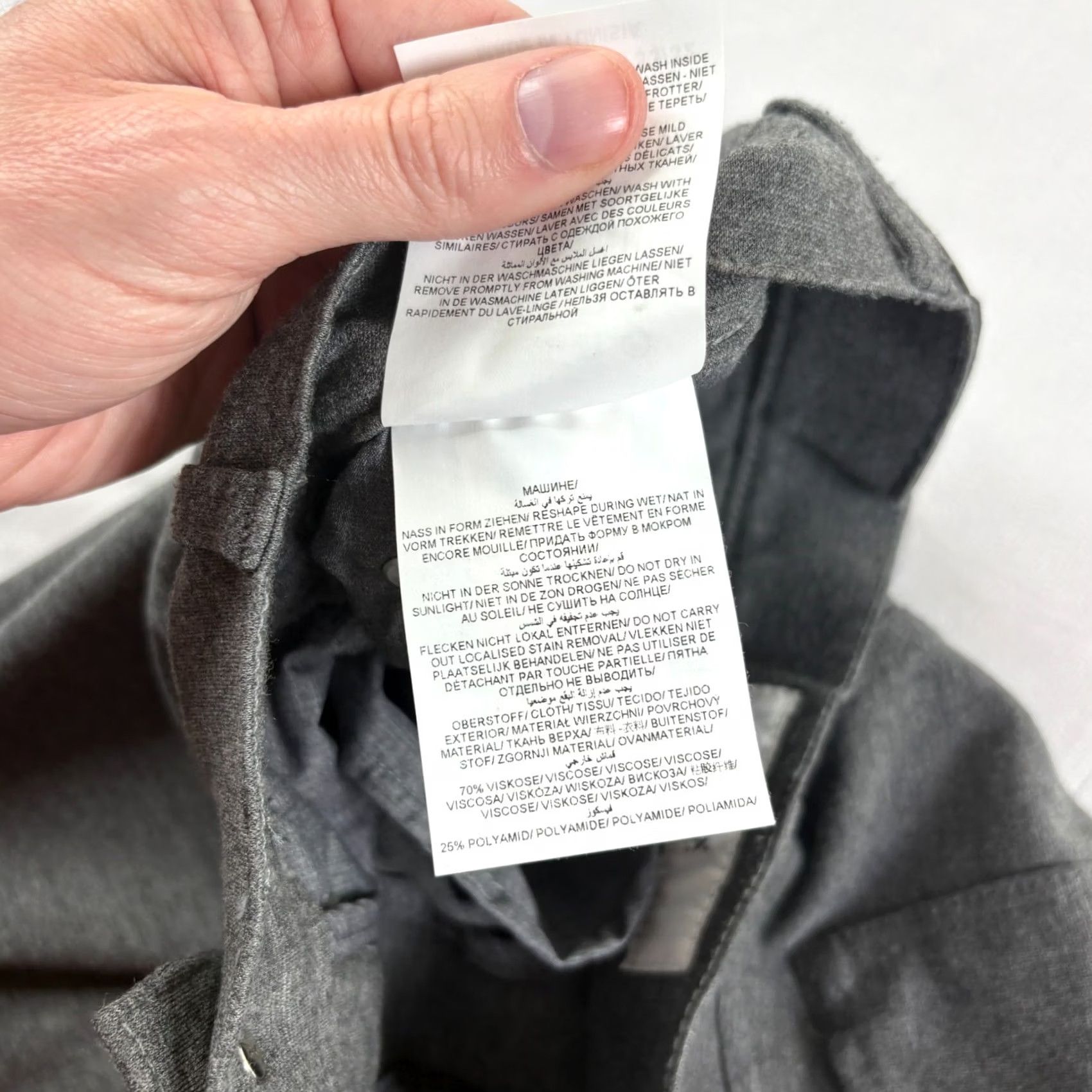 BRAX Brax Pants Mens 33x26 Gray Chuck Chino Stretch Viscose Casual Preppy Regular Straight Front Flat Front Inseam 26in Mens Size US 33 - 5 Thumbnail