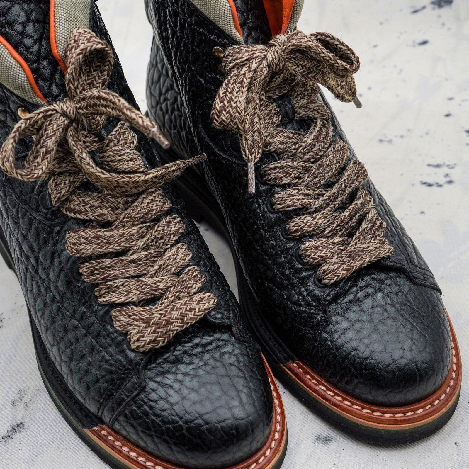 Santoni Santoni grain textured leather hiking vibram gumlite boots Size US 8 / EU 41 - 8 Thumbnail