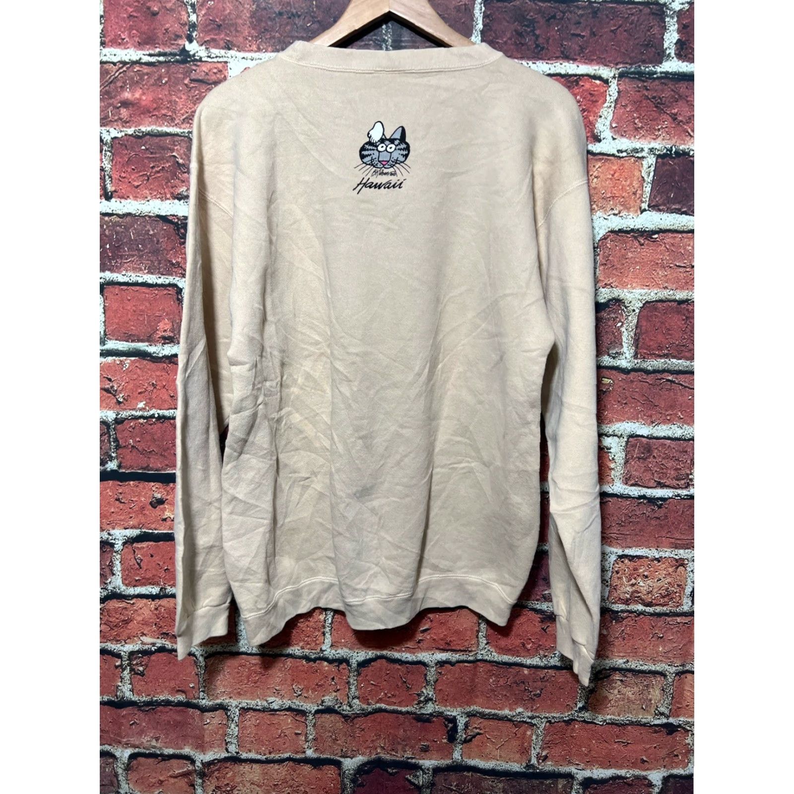 Vintage VINTAGE CRAZY SHIRTS HAWAII Catpuccino Men's Small Beige Crewneck Sweater Shirt (Beige) Mens Small Crewneck Size US S / EU 44-46 / 1 - 3 Thumbnail