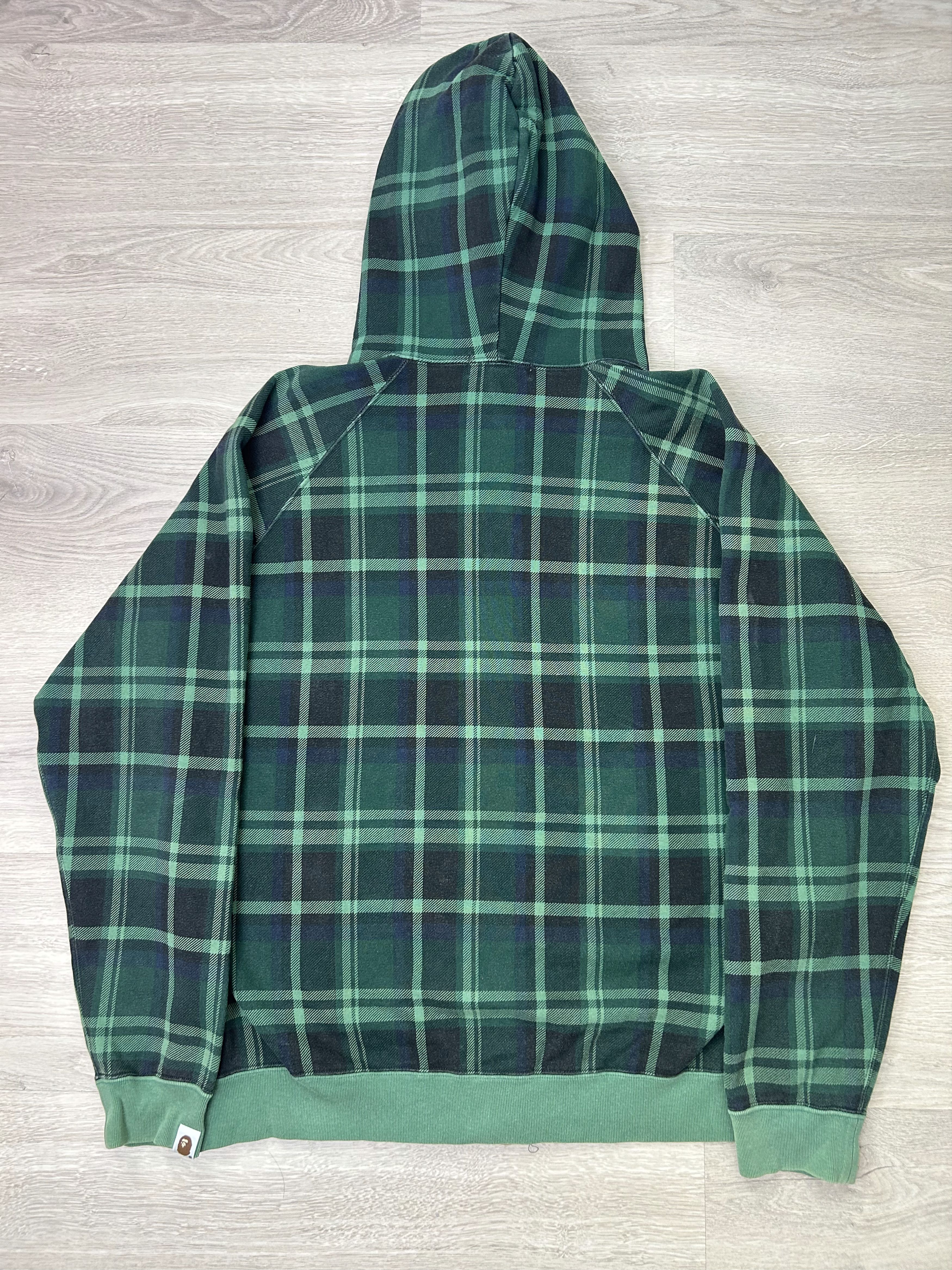 Bape Bape "Shibuya Limited" Check Plaid Fullzip Hoodie [Size L] Size US L / EU 52-54 / 3 - 8 Thumbnail