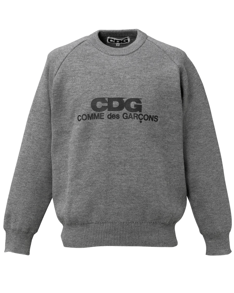 コムデギャルソン] CDG ROUND NECK SCHOOL PULLOVER ニット BLACK [XXL