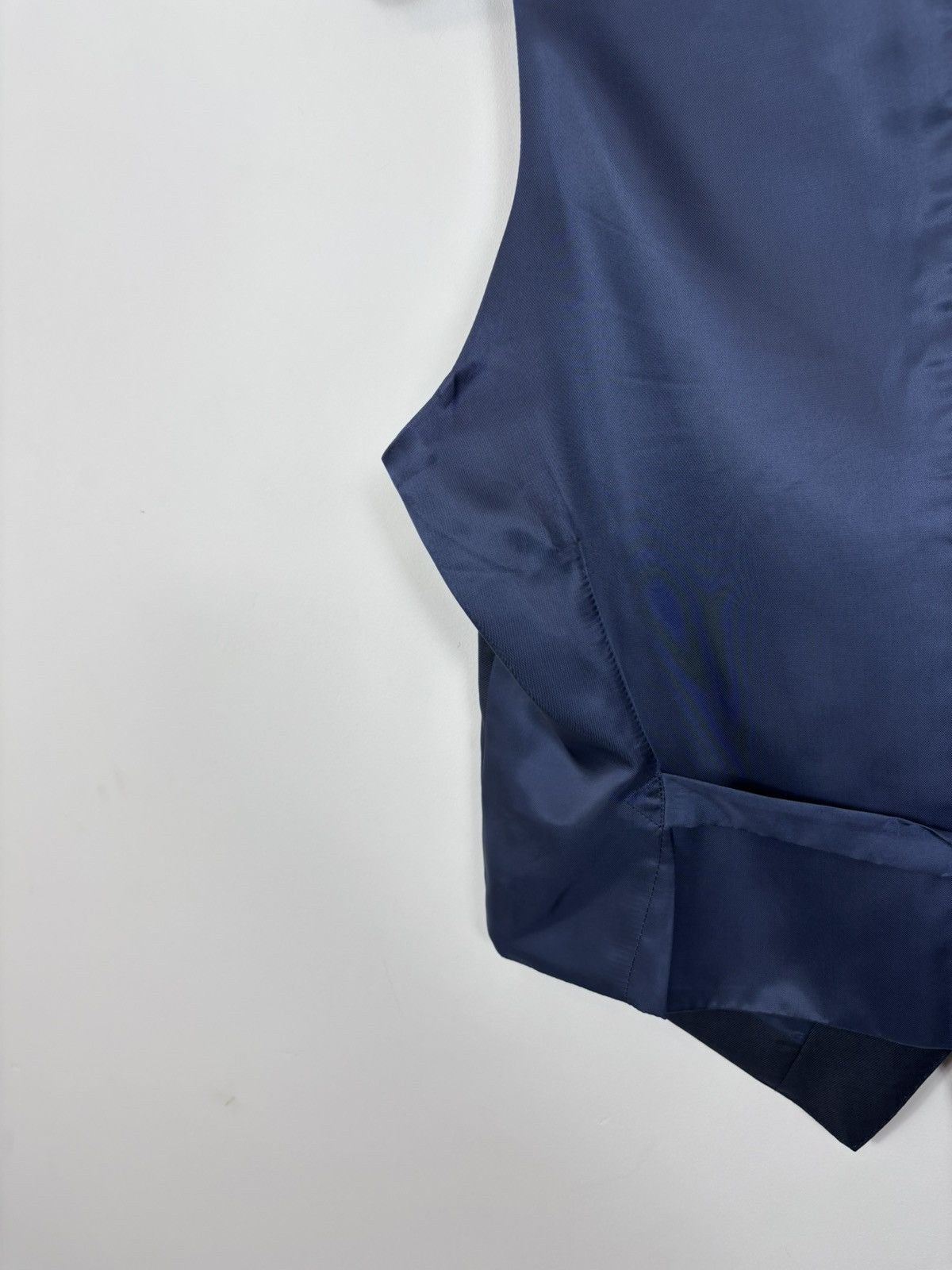 Suitsupply Suitsupply Lazio Men’s Navy Blue Wool Waistcoat Vest Size 34S - 19 Thumbnail