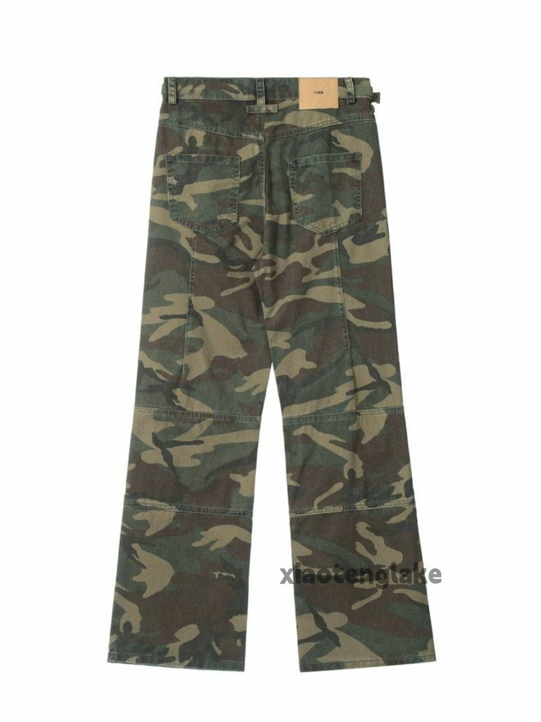Designer × Japanese Brand × Vintage washed faded zipper utility camo cargo flared pants Size US 32 / EU 48 - 5 Thumbnail