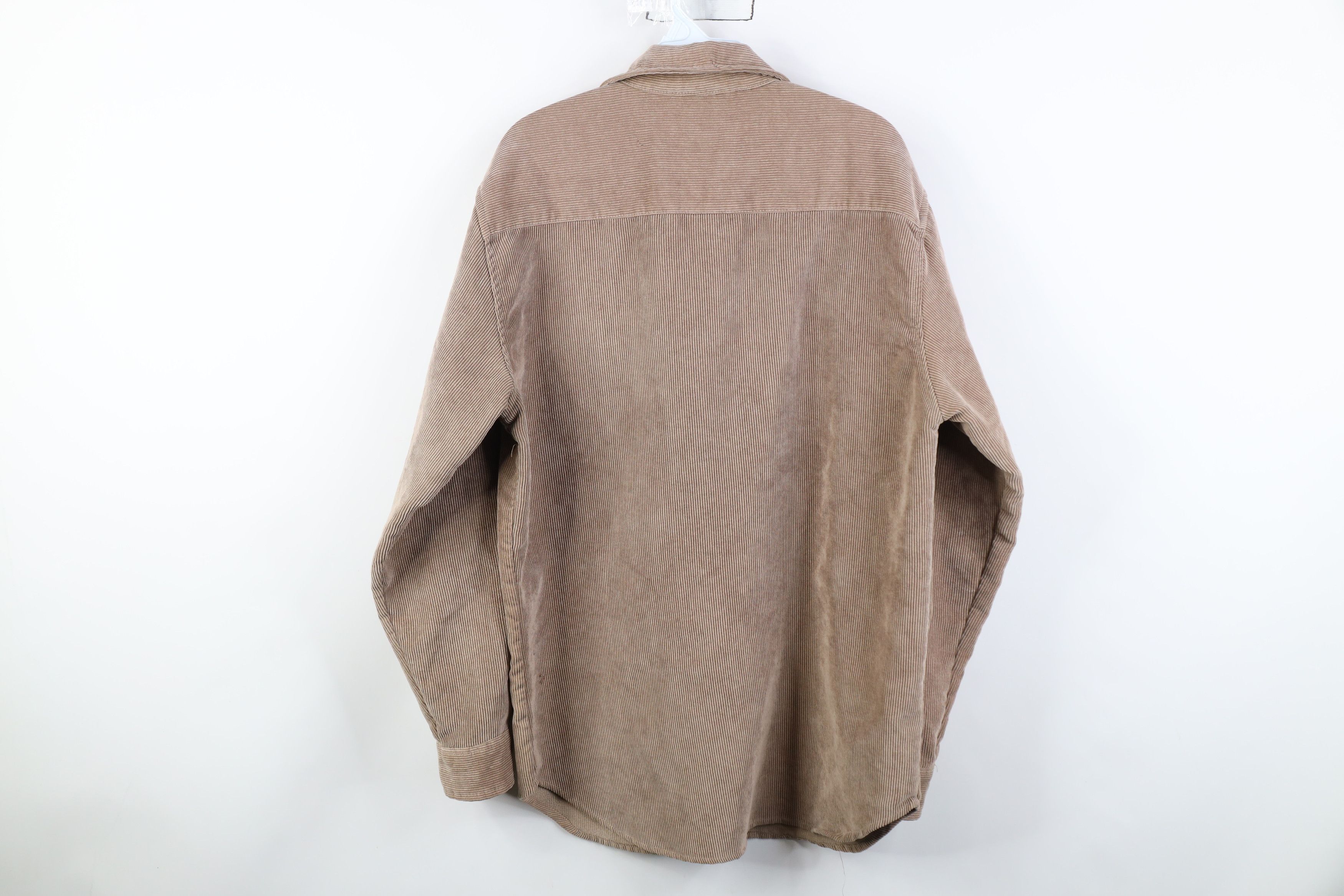 Vintage Vintage 90s Streetwear Pocket Corduroy Collared Button Shirt Size US L / EU 52-54 / 3 - 13 Thumbnail