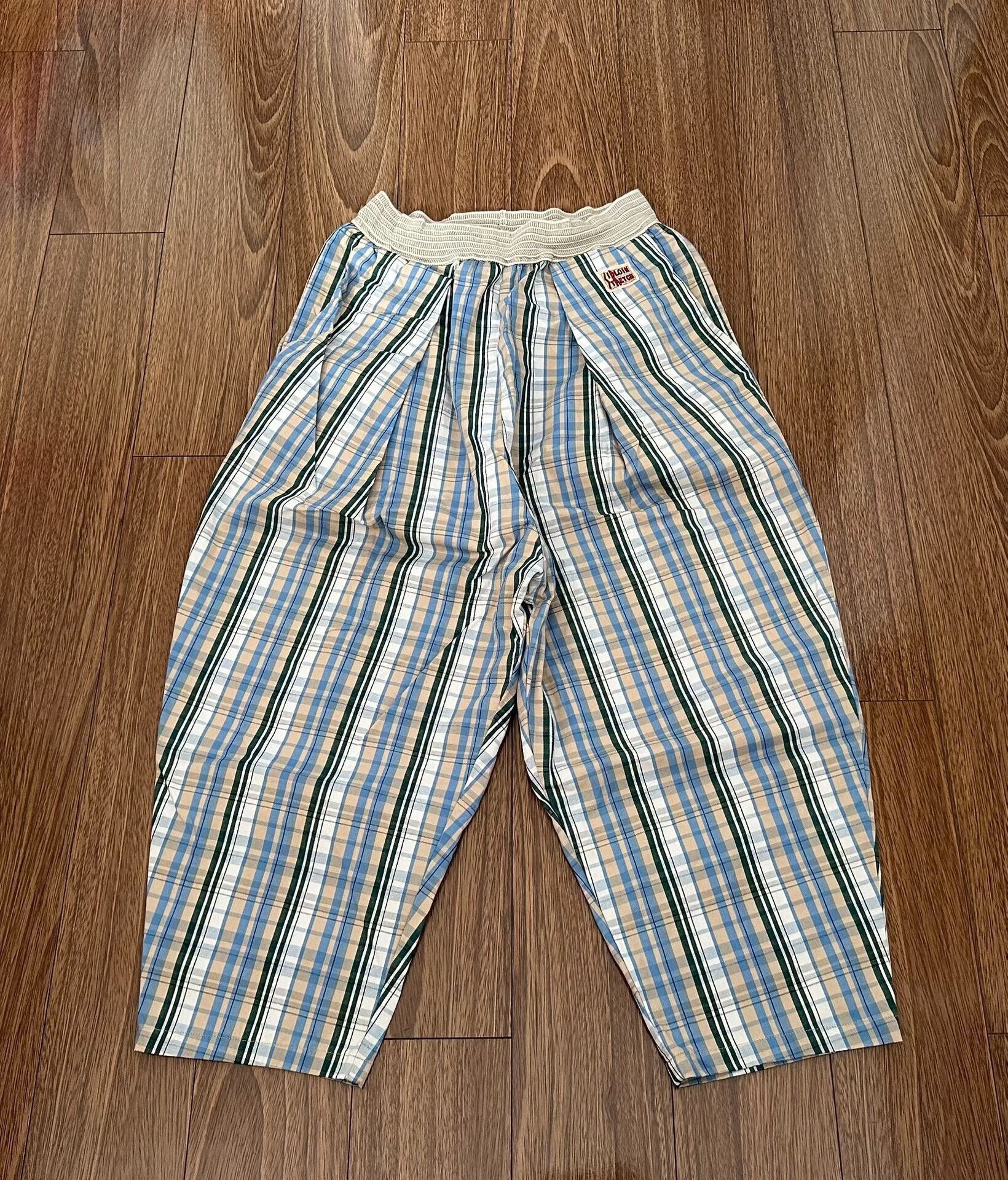 Kapital kapital vintage check wide-leg pants Size 23" - 1 Thumbnail