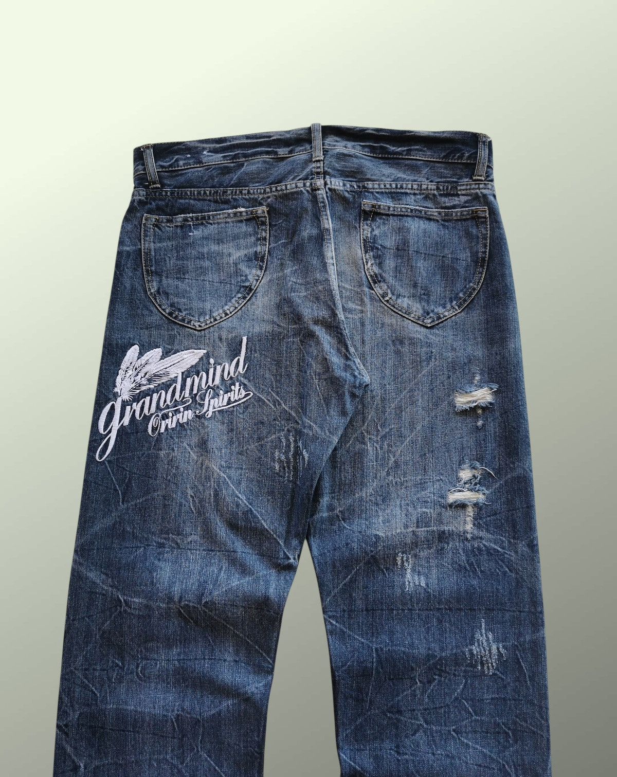 Japanese Brand Oririns Spirits Flare Denim Jeans Size US 33 - 8 Thumbnail