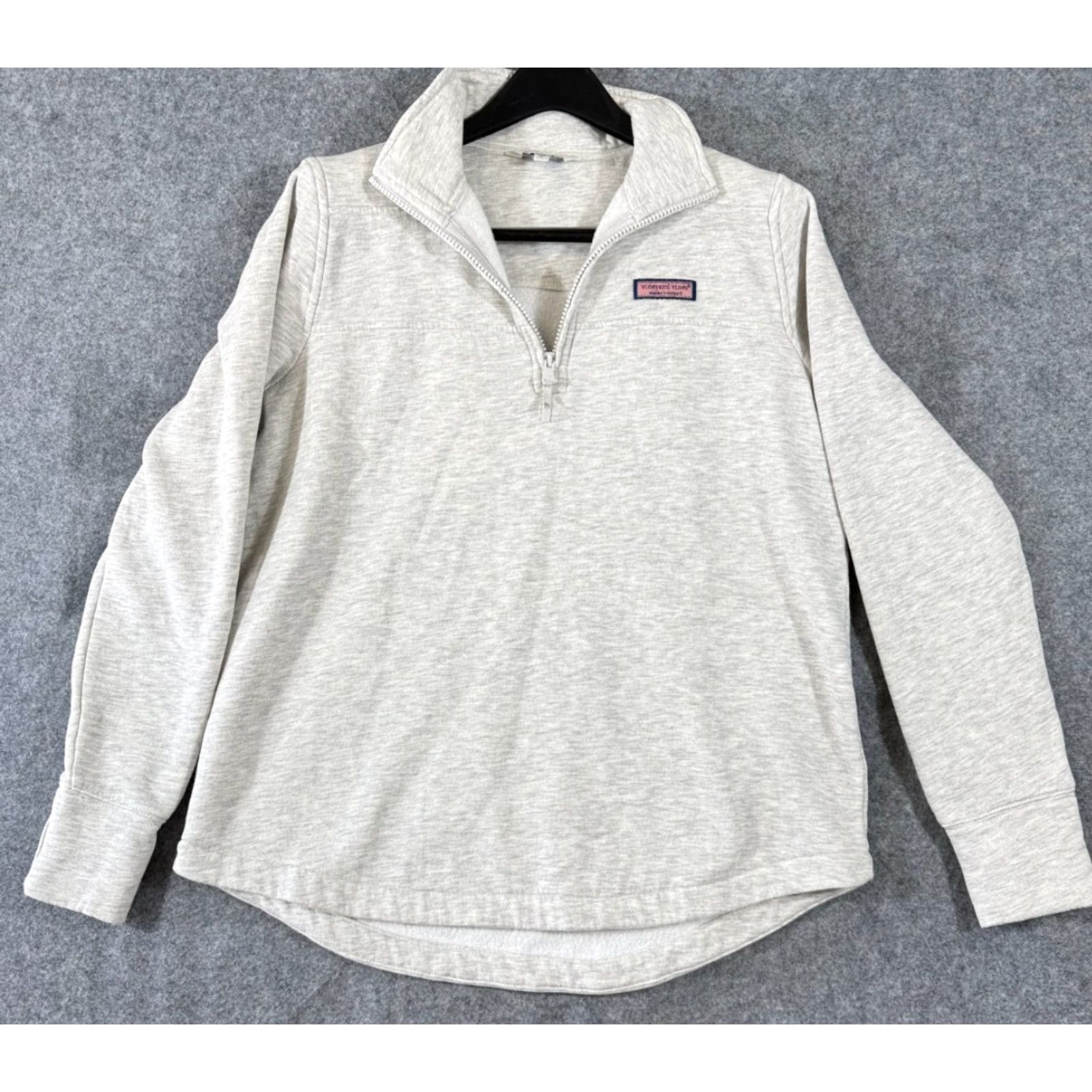 Vineyard Vines Vineyard Vines Sweater Mens S Heather Gray Fleece 1/4 Zip Pullover Mock Neck Logo Shirt Size US S / EU 44-46 / 1 - 2 Thumbnail