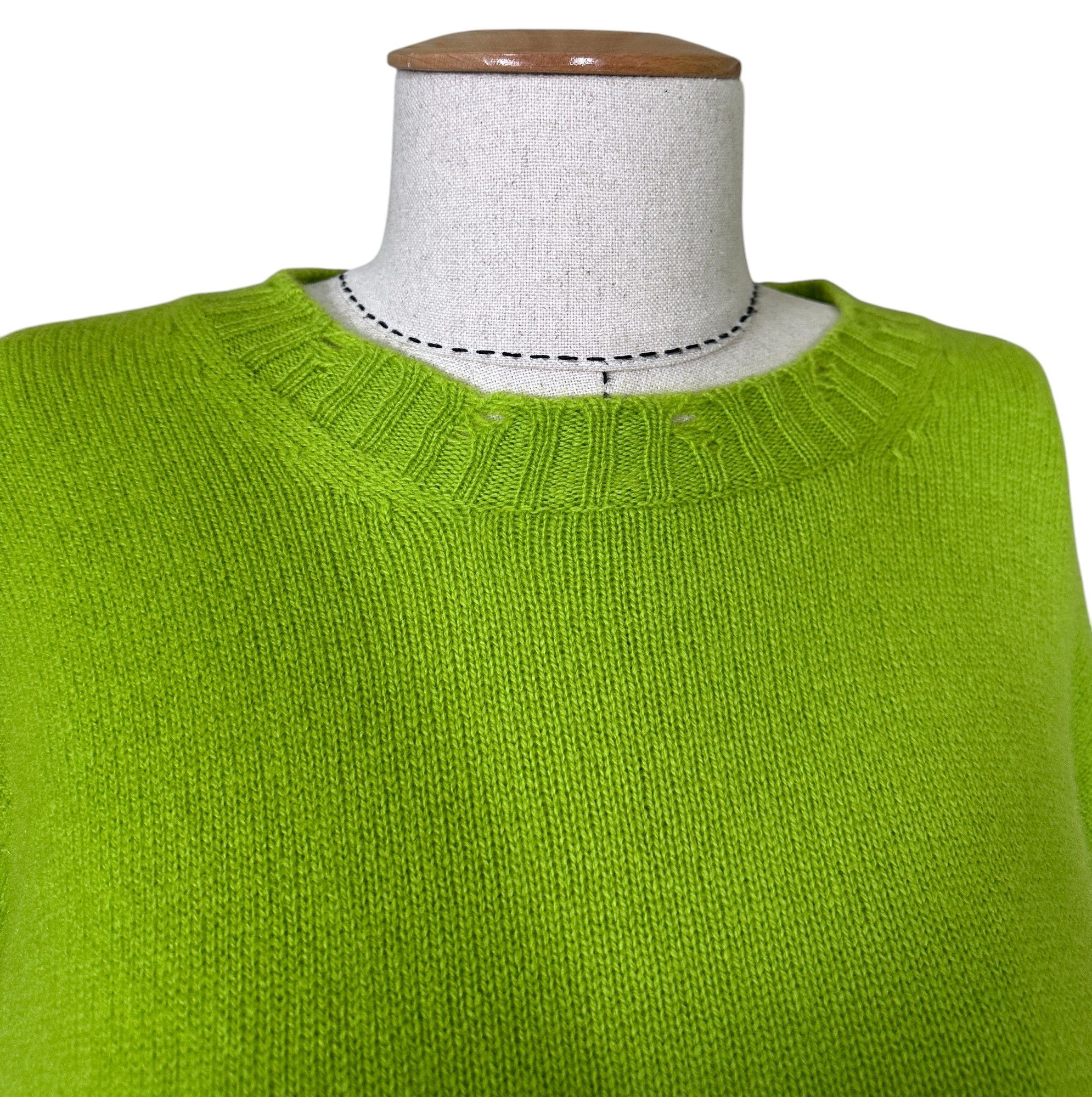 Designer Amaranto Green Wool Sweater Size XL / US 12-14 / IT 48-50 - 7 Thumbnail