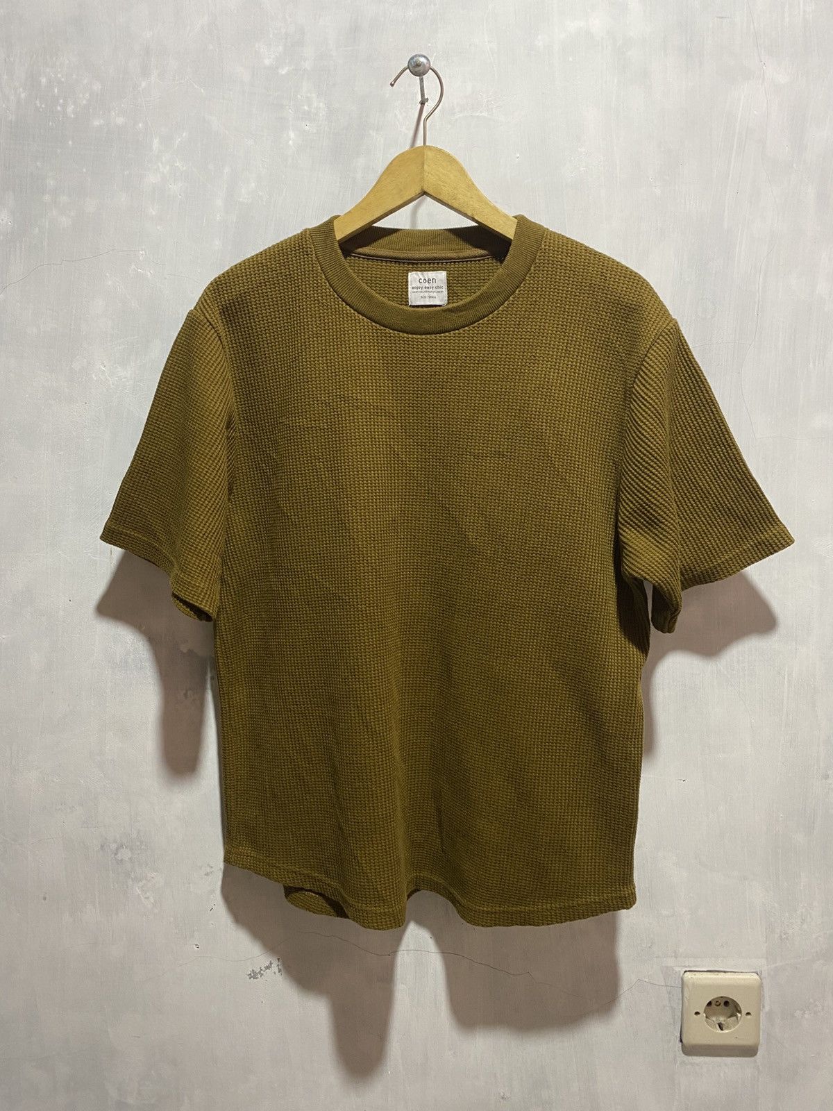 Japanese Brand coen co.ltd tokyo japan heavy waffle tshirt Size US M / EU 48-50 / 2 - 2 Thumbnail