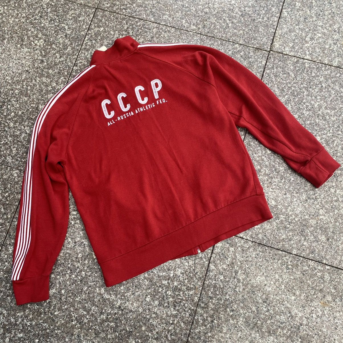 Vintage Vintage USSR zip up jacket Size US L / EU 52-54 / 3 - 1 Thumbnail