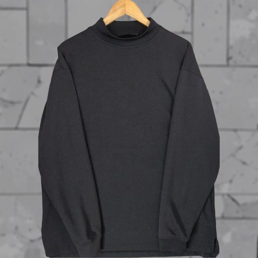 Footjoy FootJoy Shirt Mens XL Black Size Mock Neck Long Sleeve Sport Wicking USA Made Size US XL / EU 56 / 4 - 1 Thumbnail
