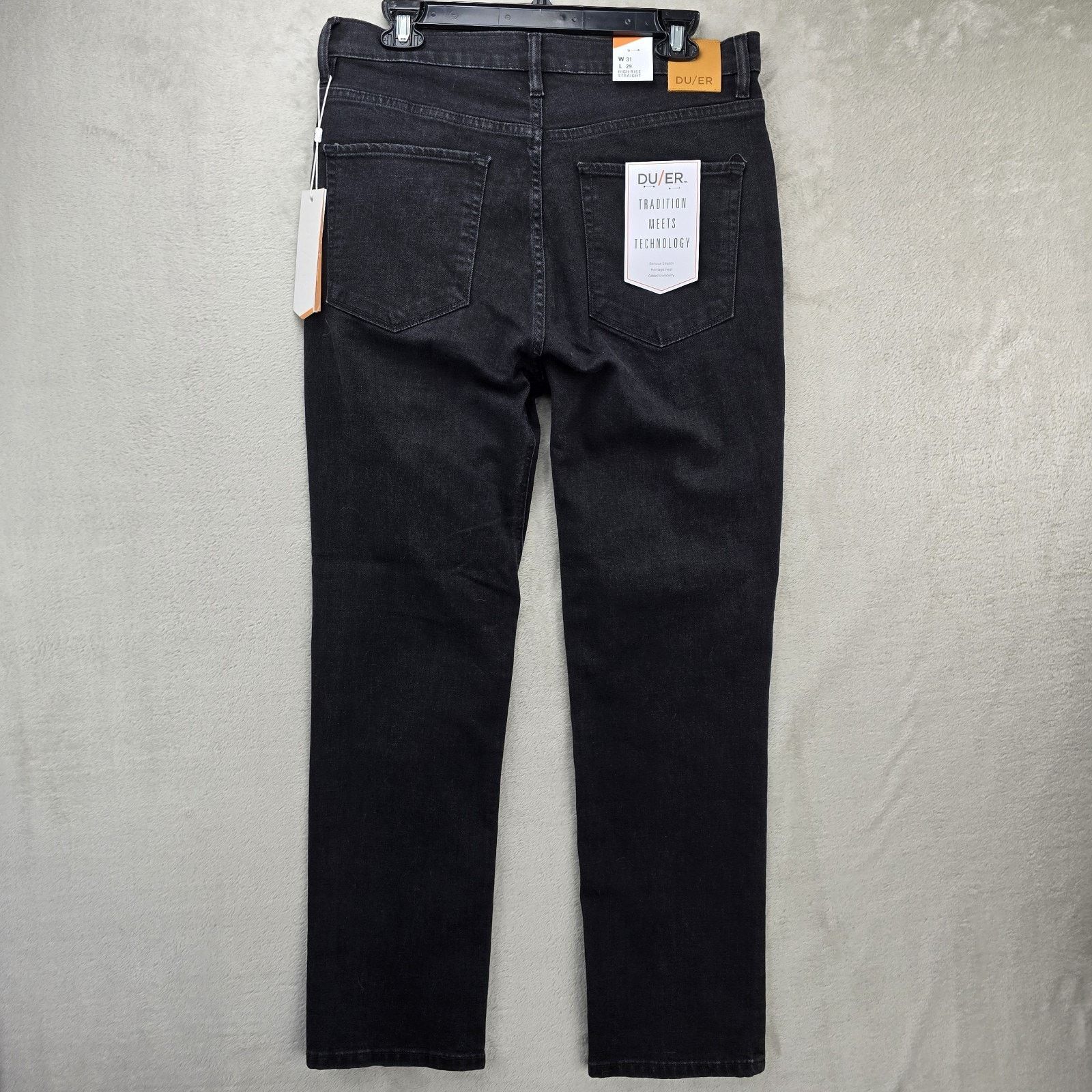 DUER DU/ER Duer Mens Jeans Performance Denim High Rise 31x28 Size US 31 - 10 Thumbnail