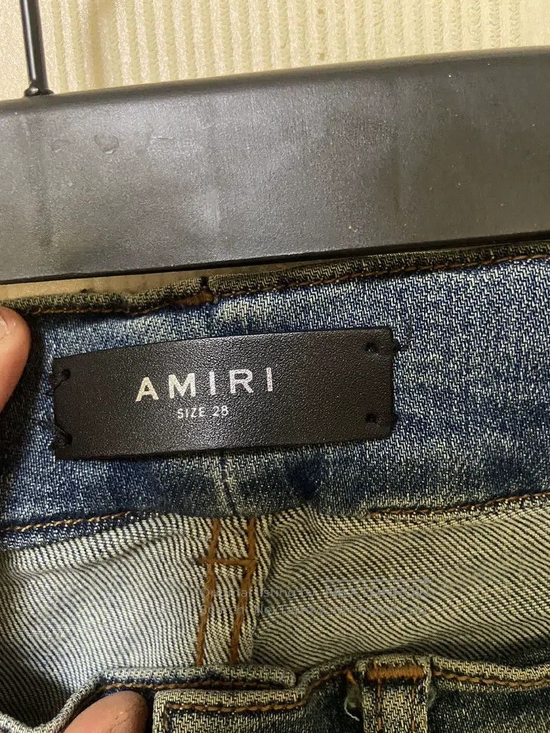Amiri Amiri Size 28 15og blue leather Size US 28 / EU 44 - 2 Thumbnail
