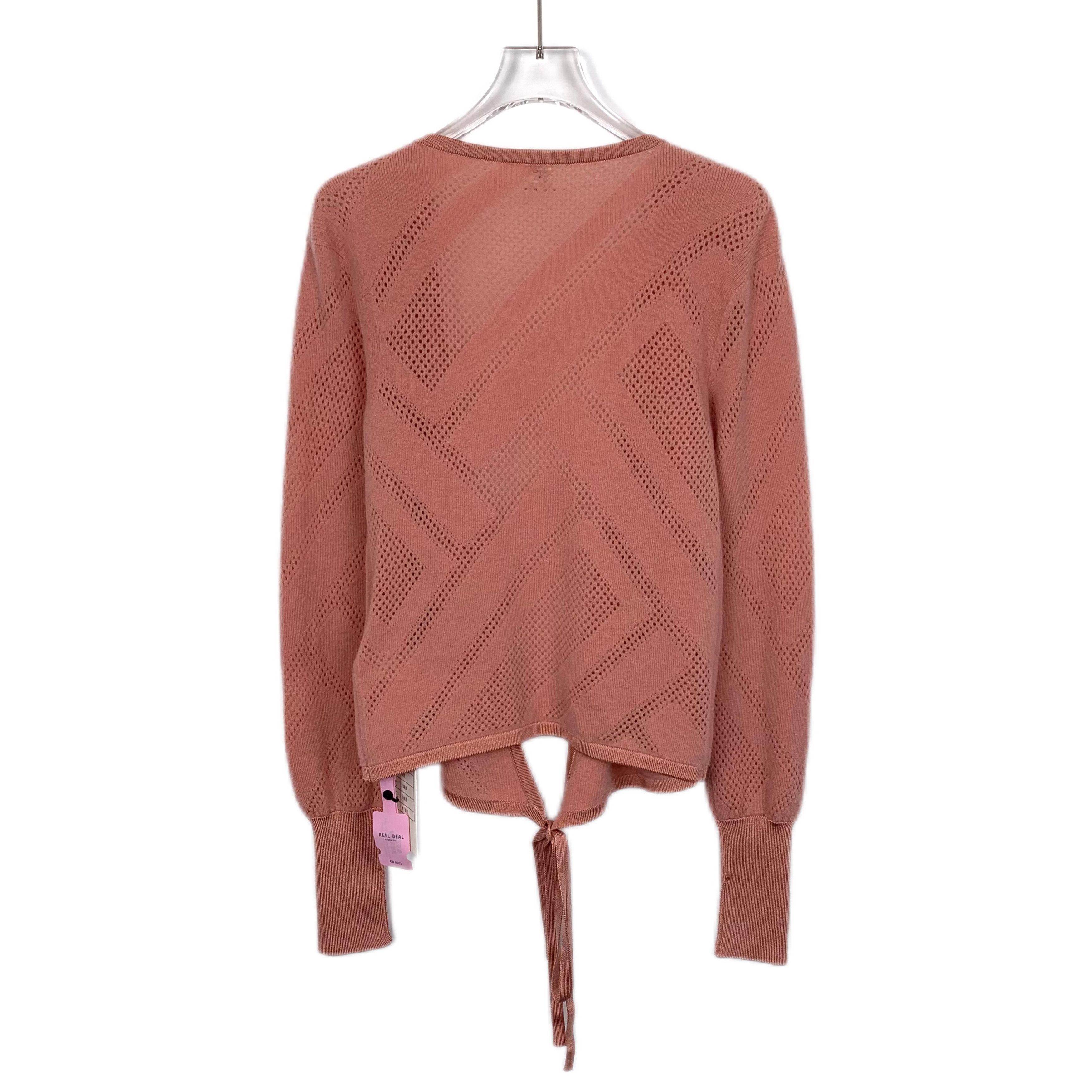 Hermes Hermès Paris Womens Open-Knit Cardigan With Tie Front Size XXS / US 00 / IT 34 - 2 Thumbnail