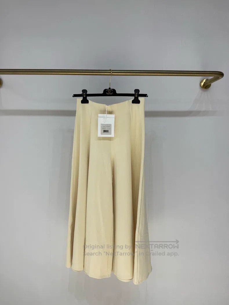 The Row The Row Slipping cream wide leg pants Size S / US 4 / IT 40 - 1 Thumbnail