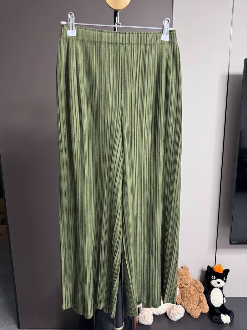 Issey Miyake issey miyake size:3 Green wide-leg pants 2506-Nextarrow Size 42" / US 20 - 1 Thumbnail