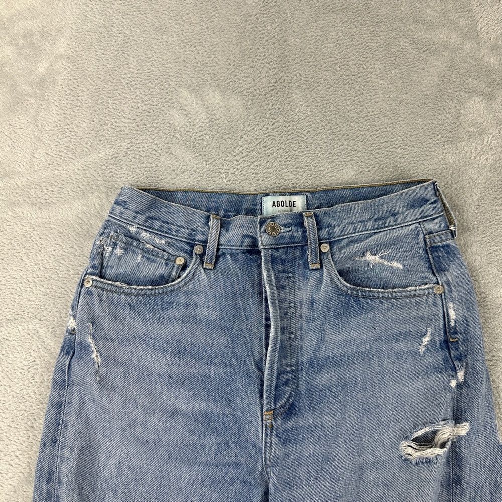 Agolde Agolde Ripped Straight Leg Jeans Women’s Size 25 US Size 25" / US 0 / IT 36 - 7 Thumbnail