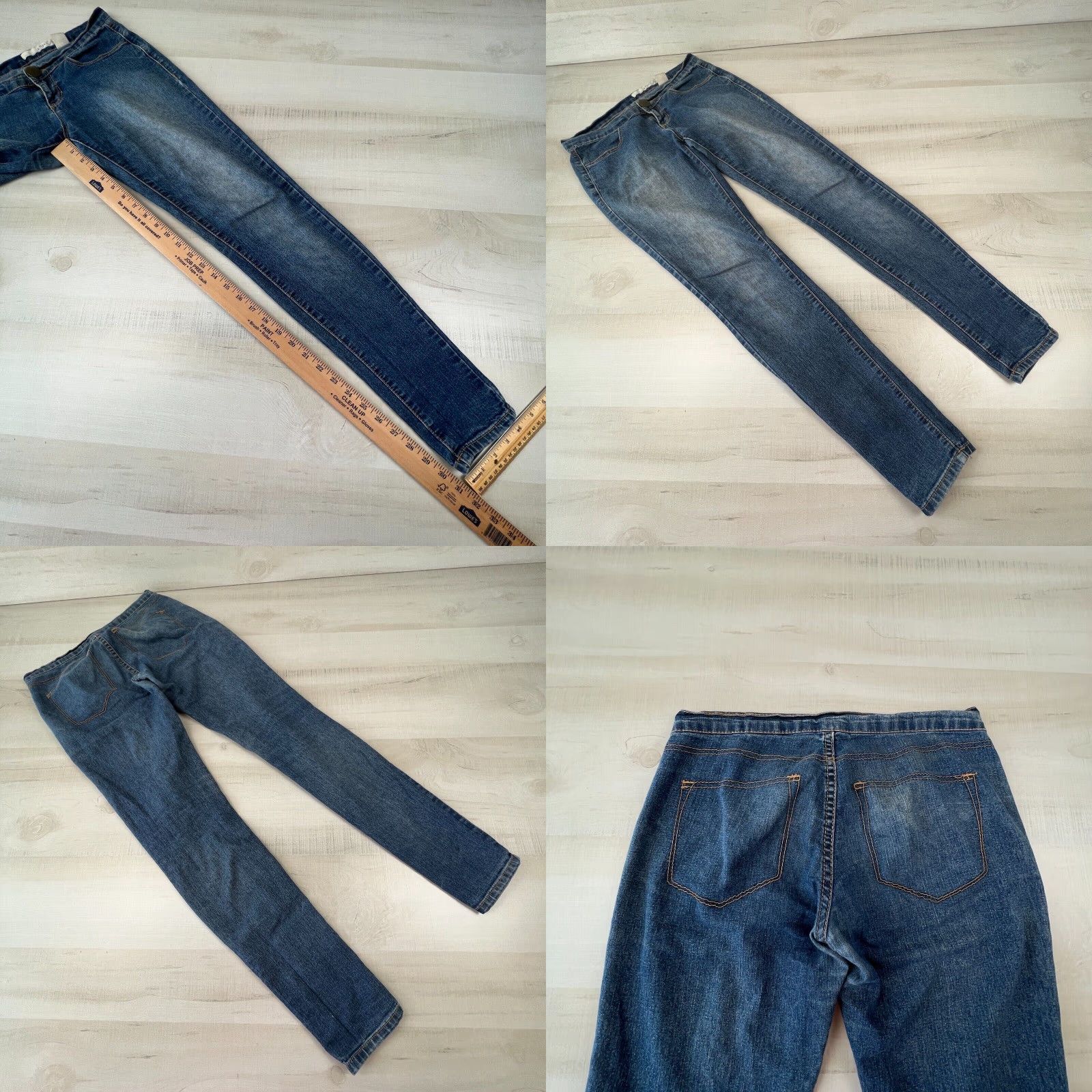 DKNY DKNY Womens Skinny Jeans Medium Wash Low Rise 26 Extra Large Denim Stretch Size 26" / US 2 / IT 38 - 8 Thumbnail