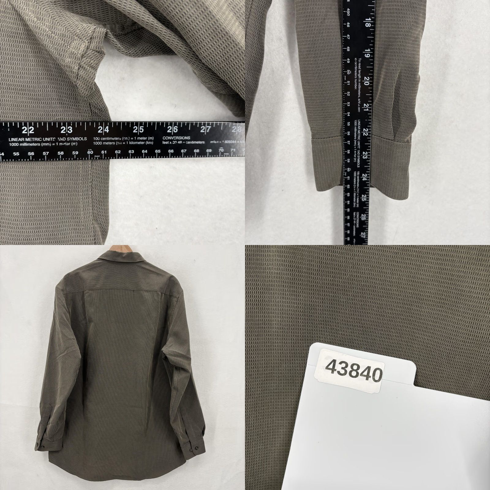 Liz Claiborne Claiborne Shirt Mens Large Brown Essentials Long Sleeve Button Casual Business Size US L / EU 52-54 / 3 - 8 Thumbnail