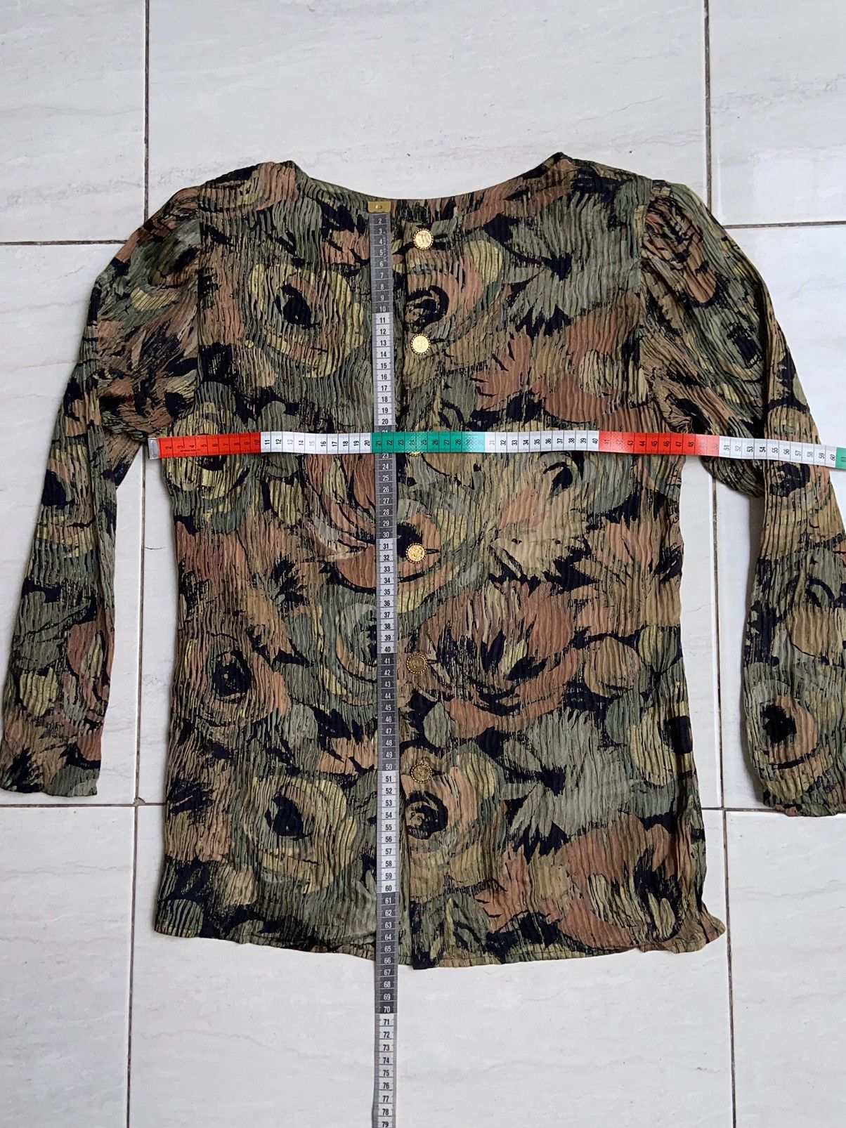 Yves Saint Laurent YVES SAINT LAURENT Motive Blouse Size S / US 4 / IT 40 - 2 Thumbnail