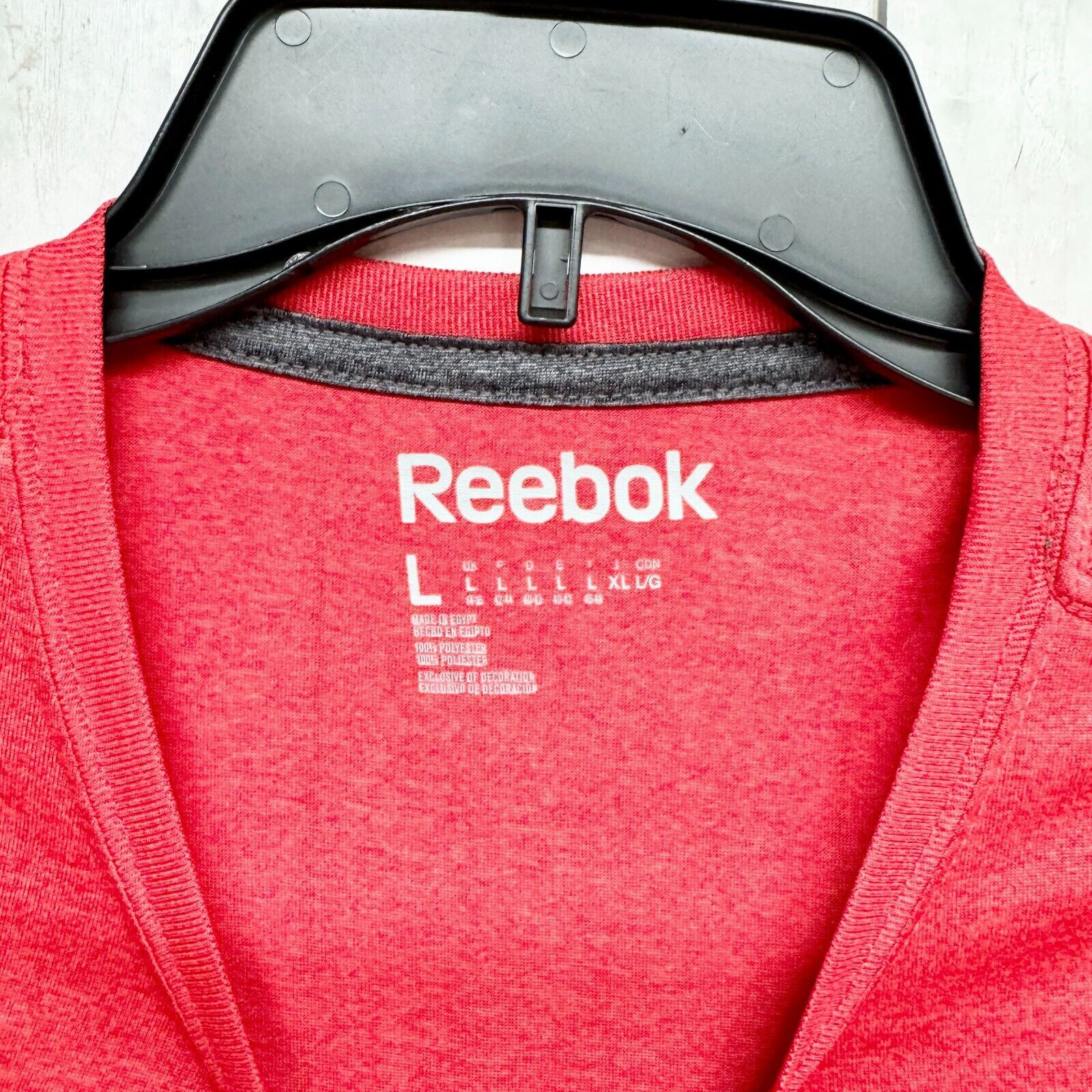 Reebok Reebok Shirt Large Short Sleeve Dry Fit Athletic Casual Red Size US L / EU 52-54 / 3 - 2 Thumbnail