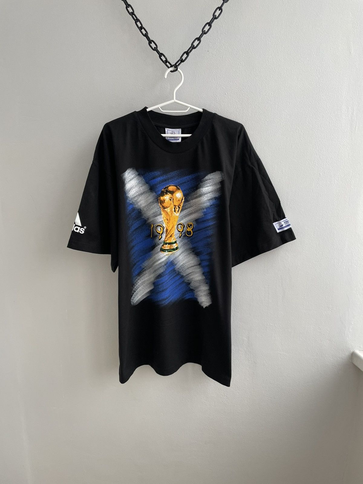 Adidas France 1998 Vintage Coupe Du Mende Jersey Football Shirt Size US XL / EU 56 / 4 - 1 Thumbnail