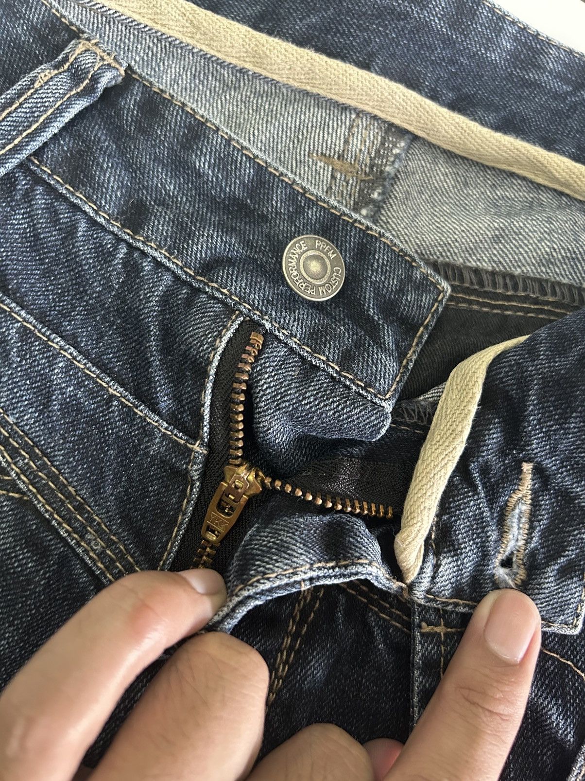 PPFM × Vintage 💥 Vintage Japanese Denim PPFM Mad Punk Jeans Size US 31 - 13 Thumbnail