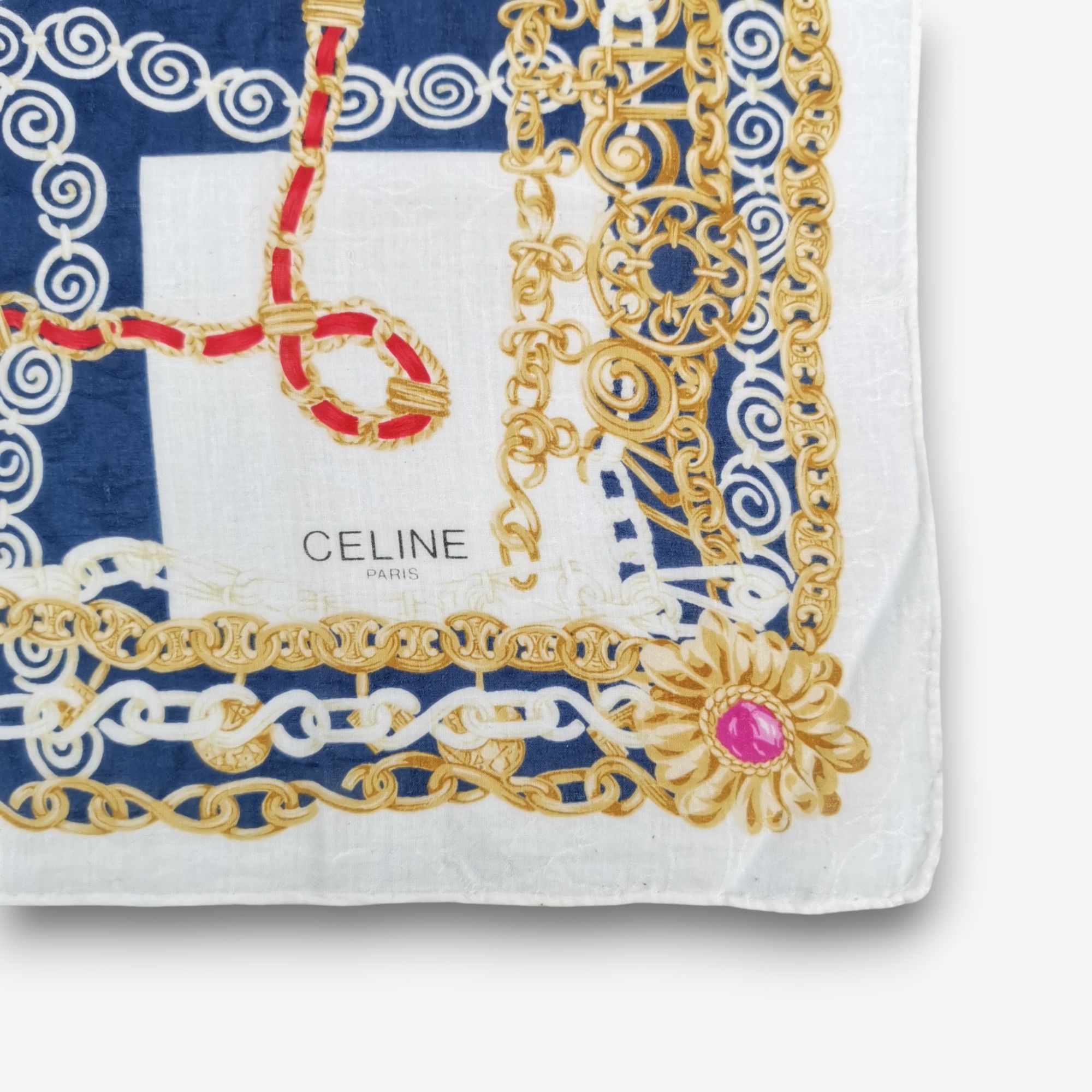Celine Vintage Celine Handkerchief Neckerchief Bandana Size ONE SIZE - 2 Thumbnail