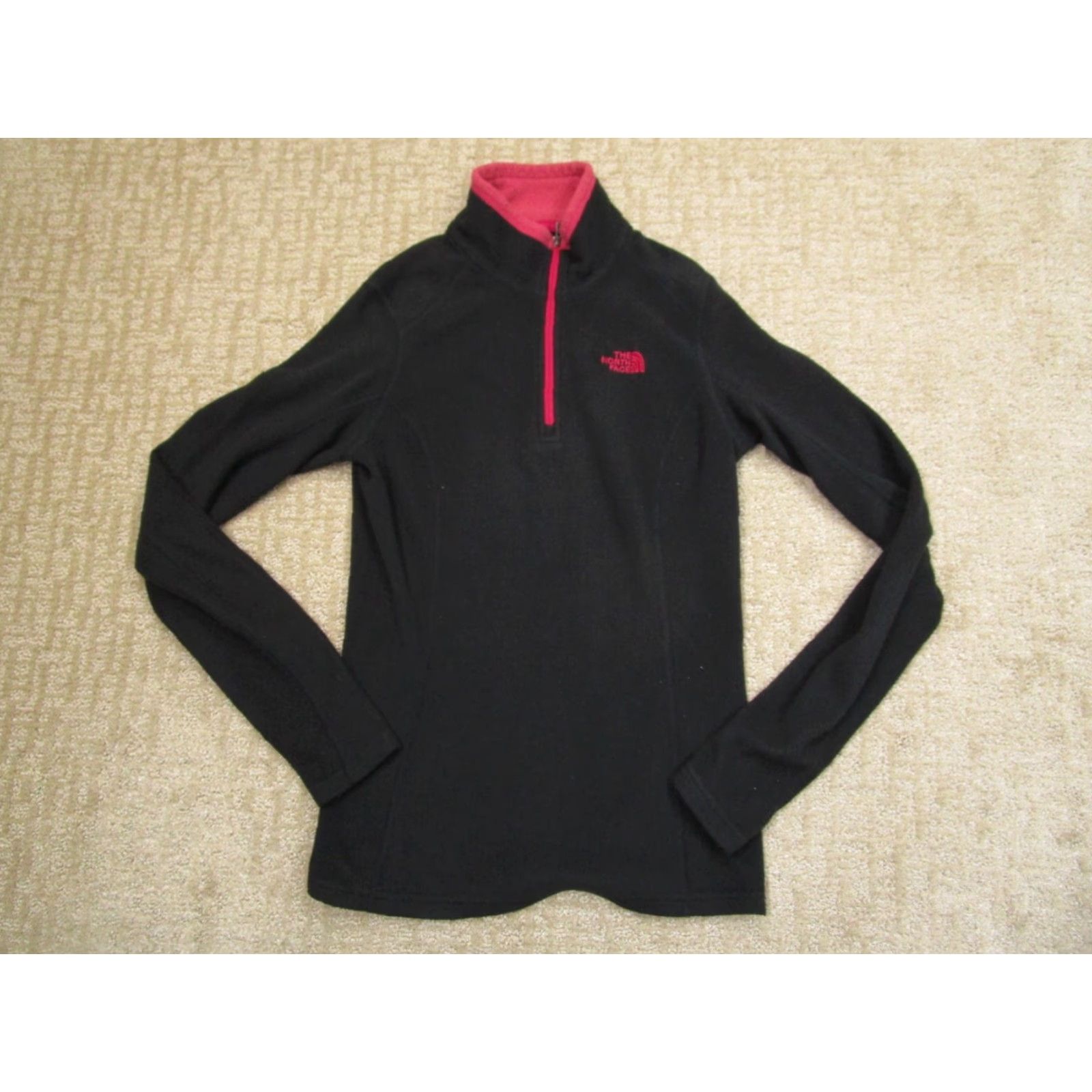 The North Face The North Face Pullover Women S Black Quarter Zip Fleece Lightweight Sweatshirt Size S / US 4 / IT 40 - 2 Thumbnail