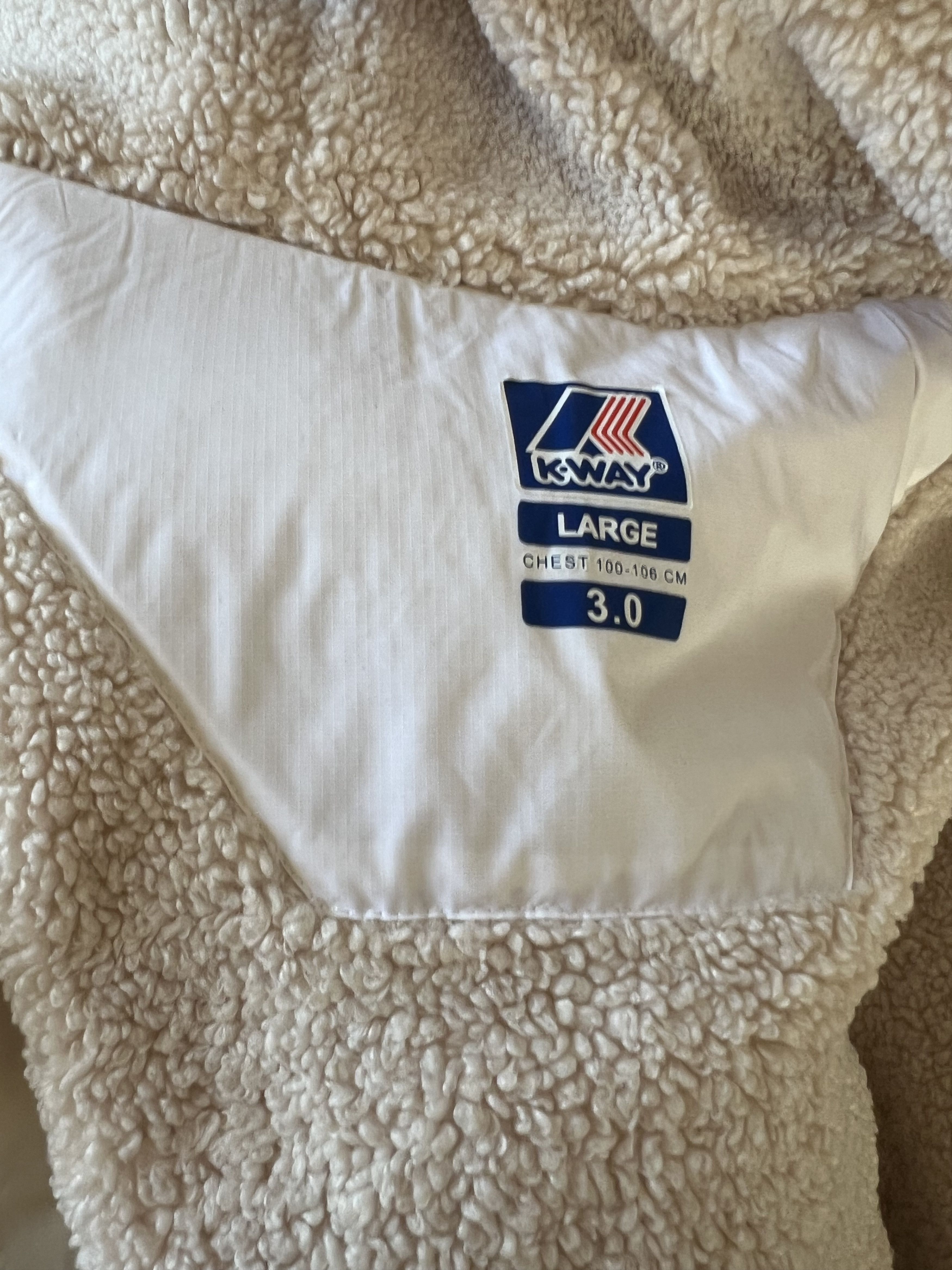 K-Way K-Way white beautiful warmed jacket Size US L / EU 52-54 / 3 - 8 Thumbnail